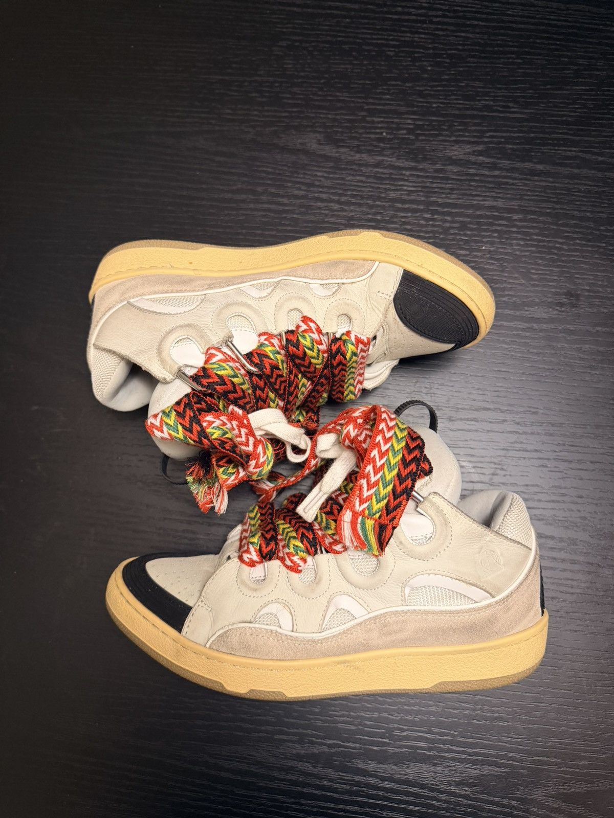 Lanvin Lanvin Leather Curb Sneakers Size US 9 / EU 42 - 2 Thumbnail