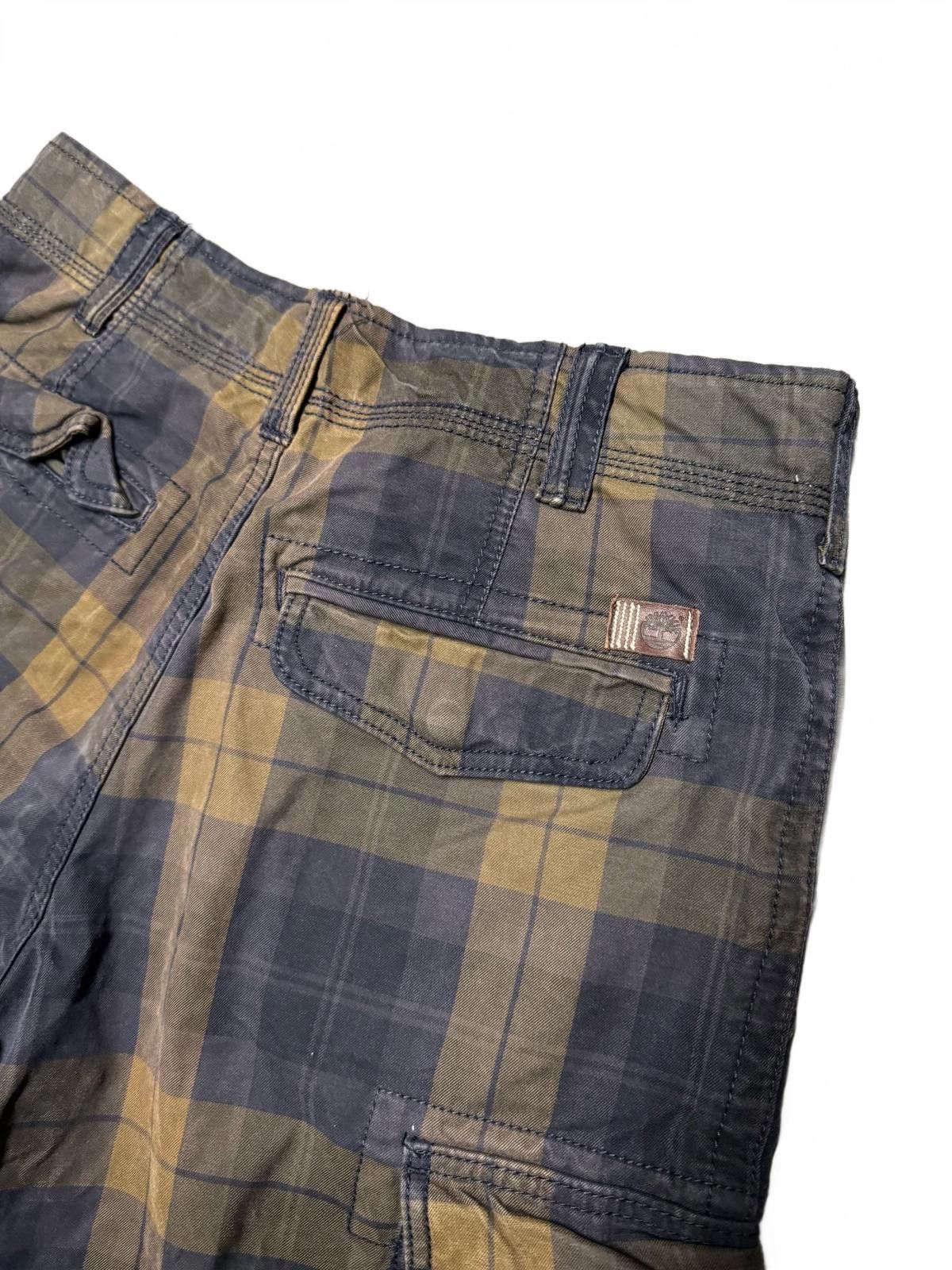 Timberland Timberland Men's Cargo Shorts - Classic Plaid Style Size US 31 - 3 Thumbnail