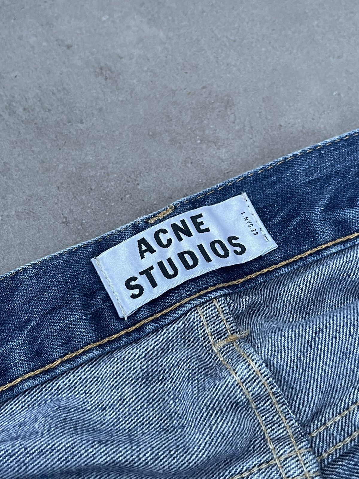 Acne Studios Acne Studios Roc Verakai Distressed Indigo Denim Pants Size US 30 / EU 46 - 18 Thumbnail