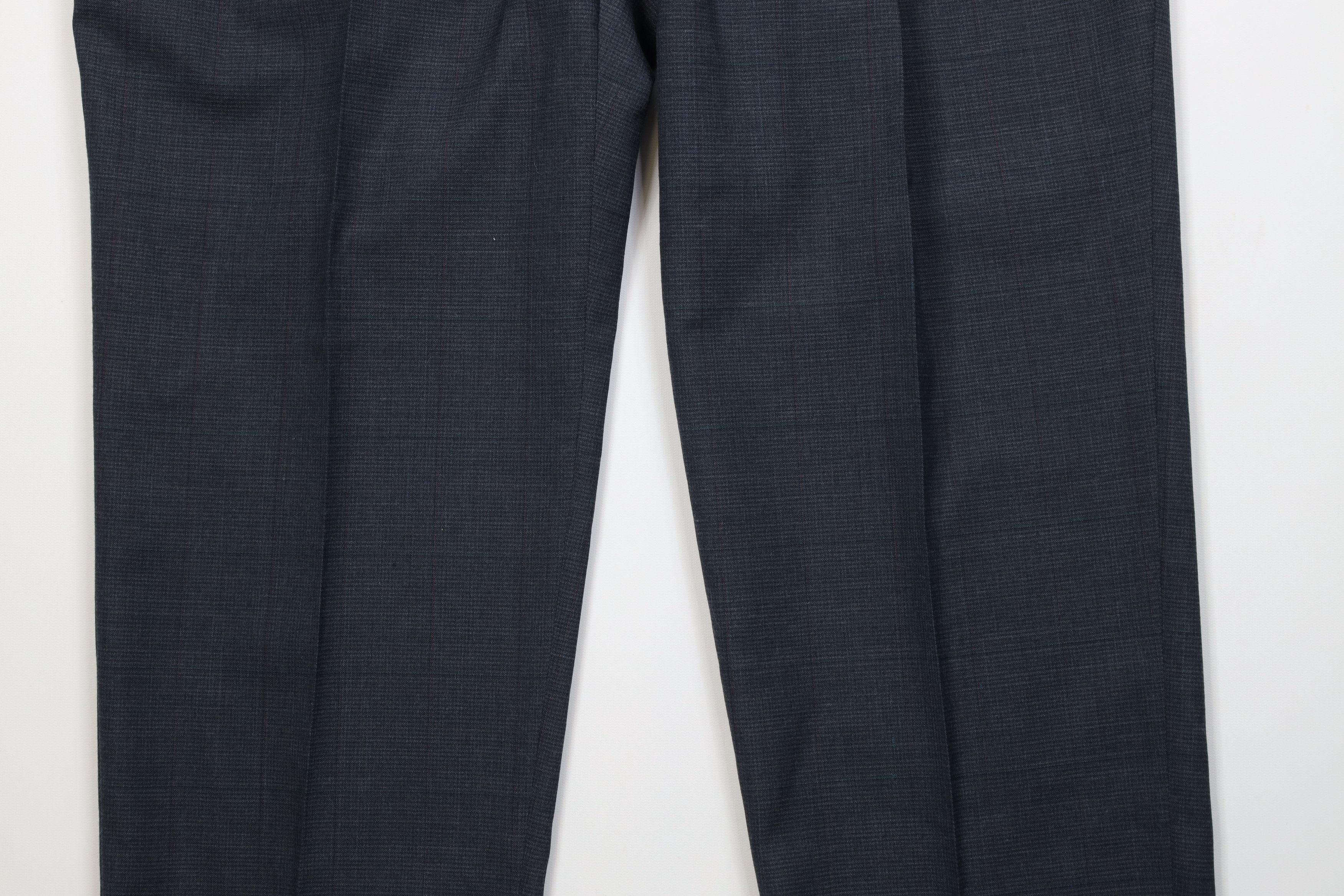 Vintage Vintage 70s Knit Wide Leg Chino Pants Houndstooth Plaid USA Size US 38 / EU 54 - 3 Thumbnail
