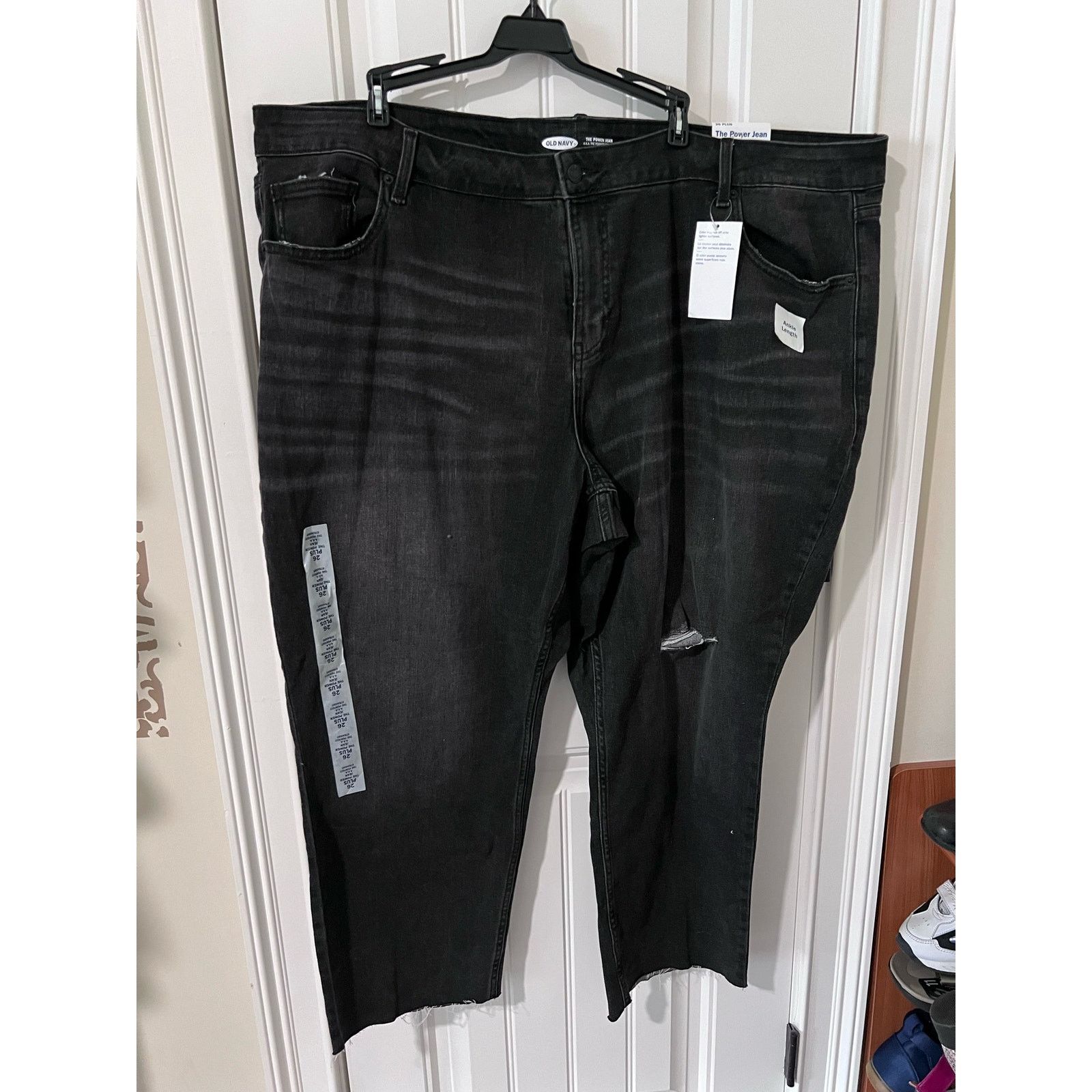 Old Navy Power Jean 26 Perfect Straight Ankle High-Rise Stretch Pant Size 42" / US 20 - 2 Thumbnail