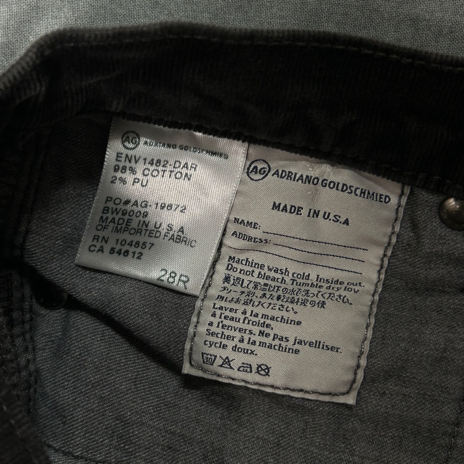 AG Adriano Goldschmied Adriano Goldschmied corduroy Stevie Ankle Petite slim wms 28 Size 28" / US 6 / IT 42 - 5 Thumbnail