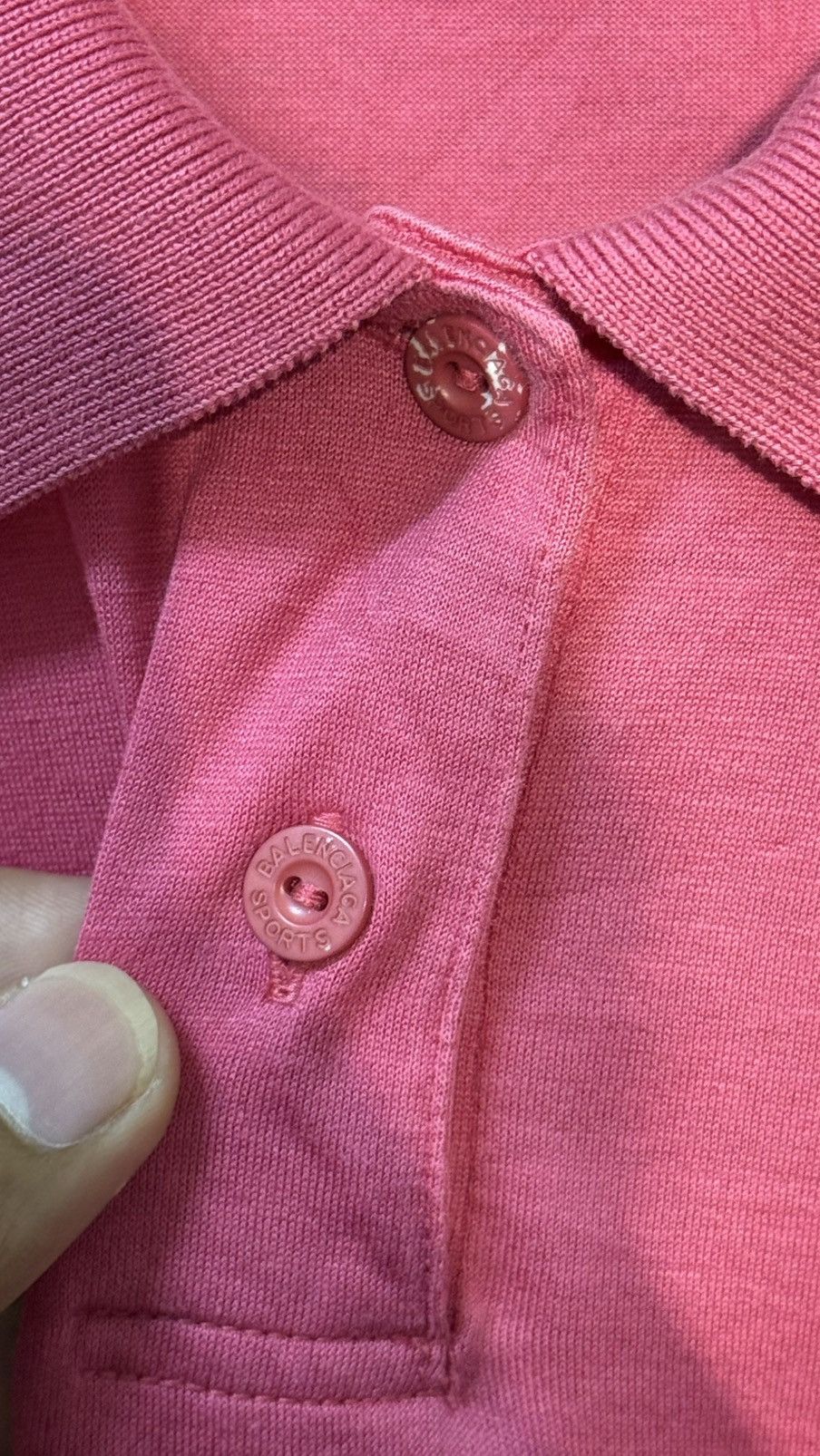 Balenciaga BALENCIAGA SPORTS PARIS POLO SHIRT PINK LARGE Size US L / EU 52-54 / 3 - 5 Thumbnail