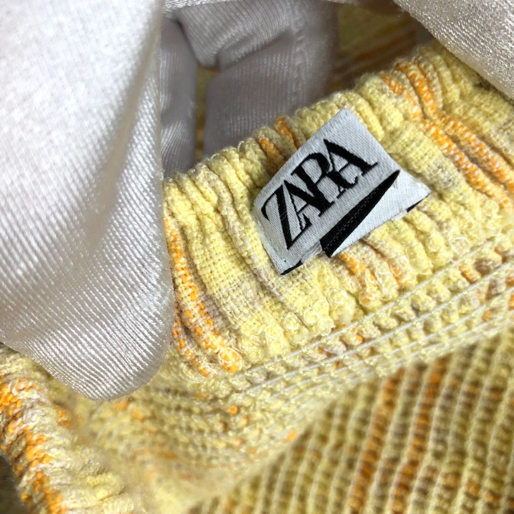 Zara Zara Cropped Cami Top Womens M Yellow Plaid Fringe Hem Smocked Spaghetti Strap Tank Cropped Bralette Slim Fit Vintage No? Size M / US 6-8 / IT 42-44 - 3 Thumbnail
