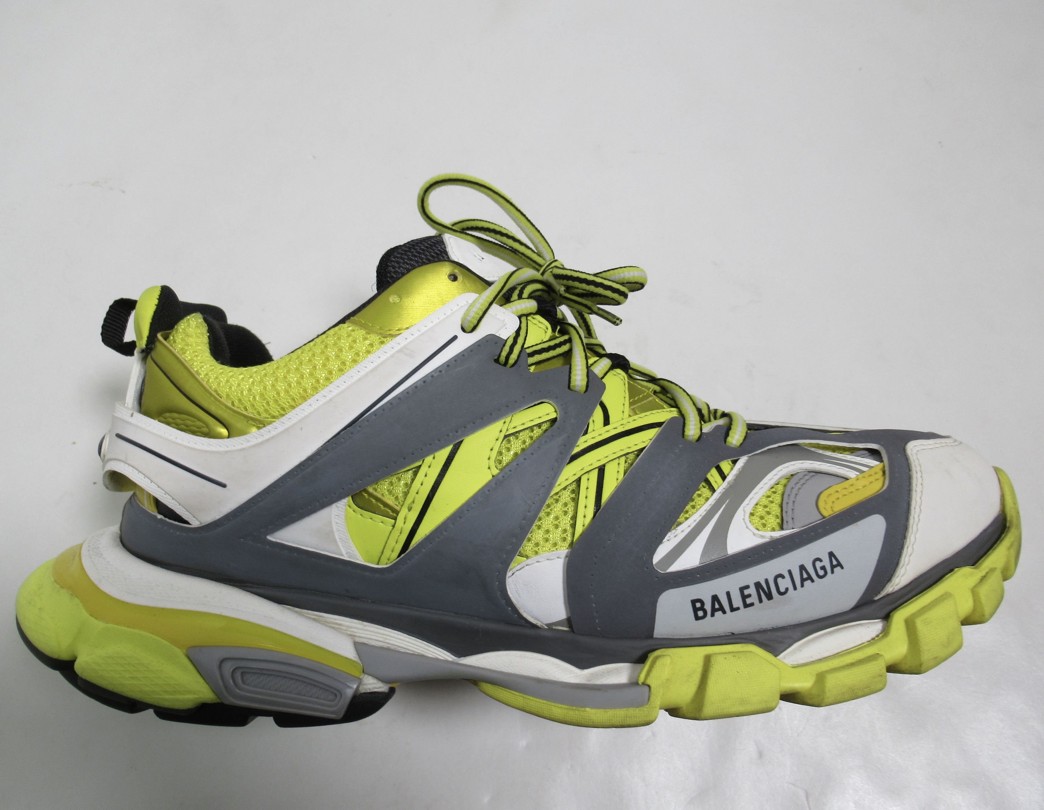 Balenciaga Balenciaga Men's Track Trainer "Yellow Grey" 542023 Size US 12 / EU 45 - 1 Thumbnail