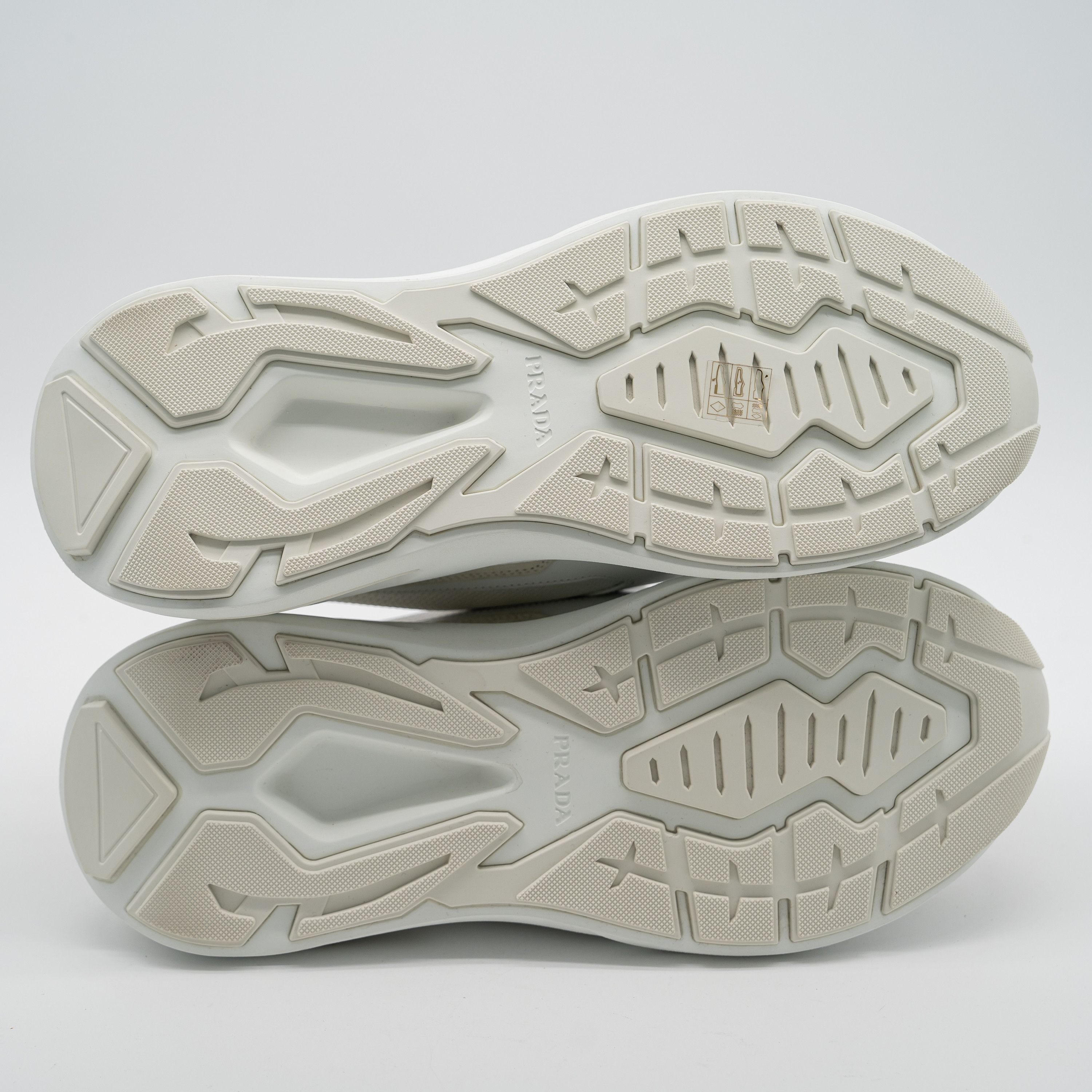 Prada 9.5uk 10.5 US Prada Systeme Leather Sneakers White Size US 10.5 / EU 43-44 - 6 Thumbnail