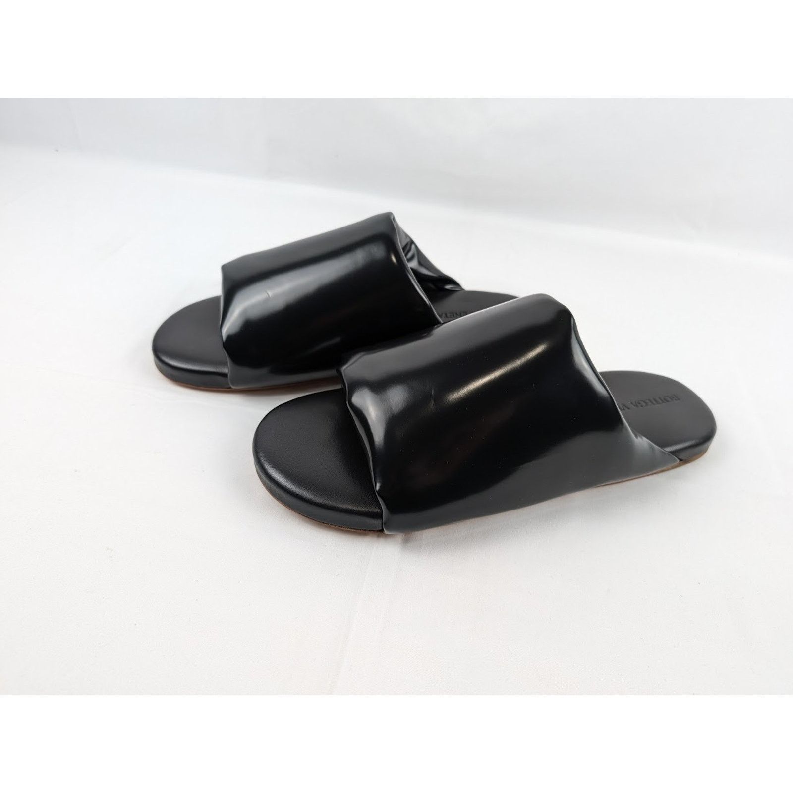 Bottega Veneta o1rshd1 Sandal Leather Latex in Black Size US 12 / EU 45 - 15 Thumbnail