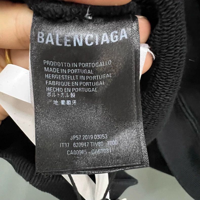 Balenciaga Balenciaga Black printed logo hoodie Size US M / EU 48-50 / 2 - 4 Thumbnail