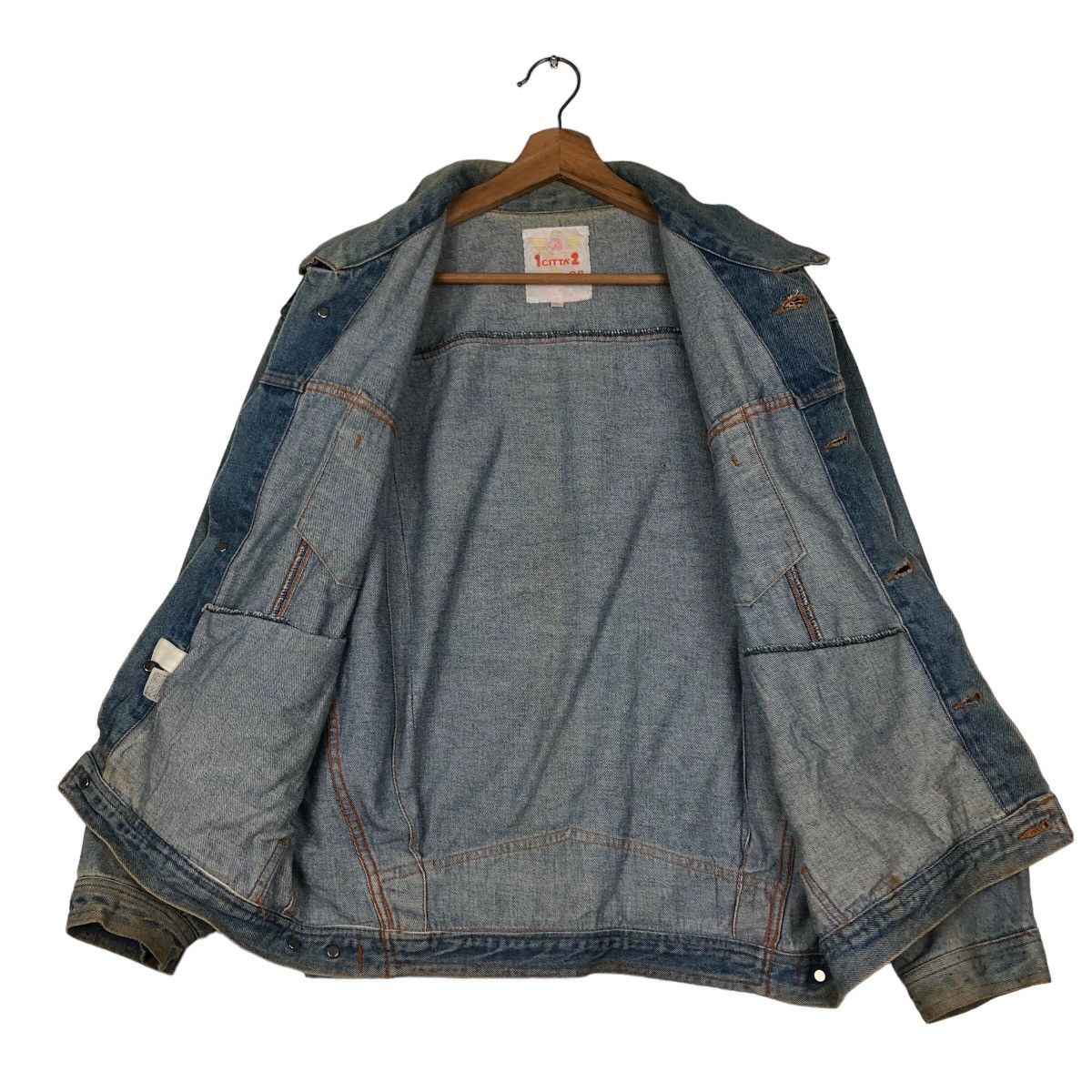Hysteric Glamour 🔥Vintage Trucker Denim Jacket Radio FM Japan Biker Wear Size US M / EU 48-50 / 2 - 13 Thumbnail
