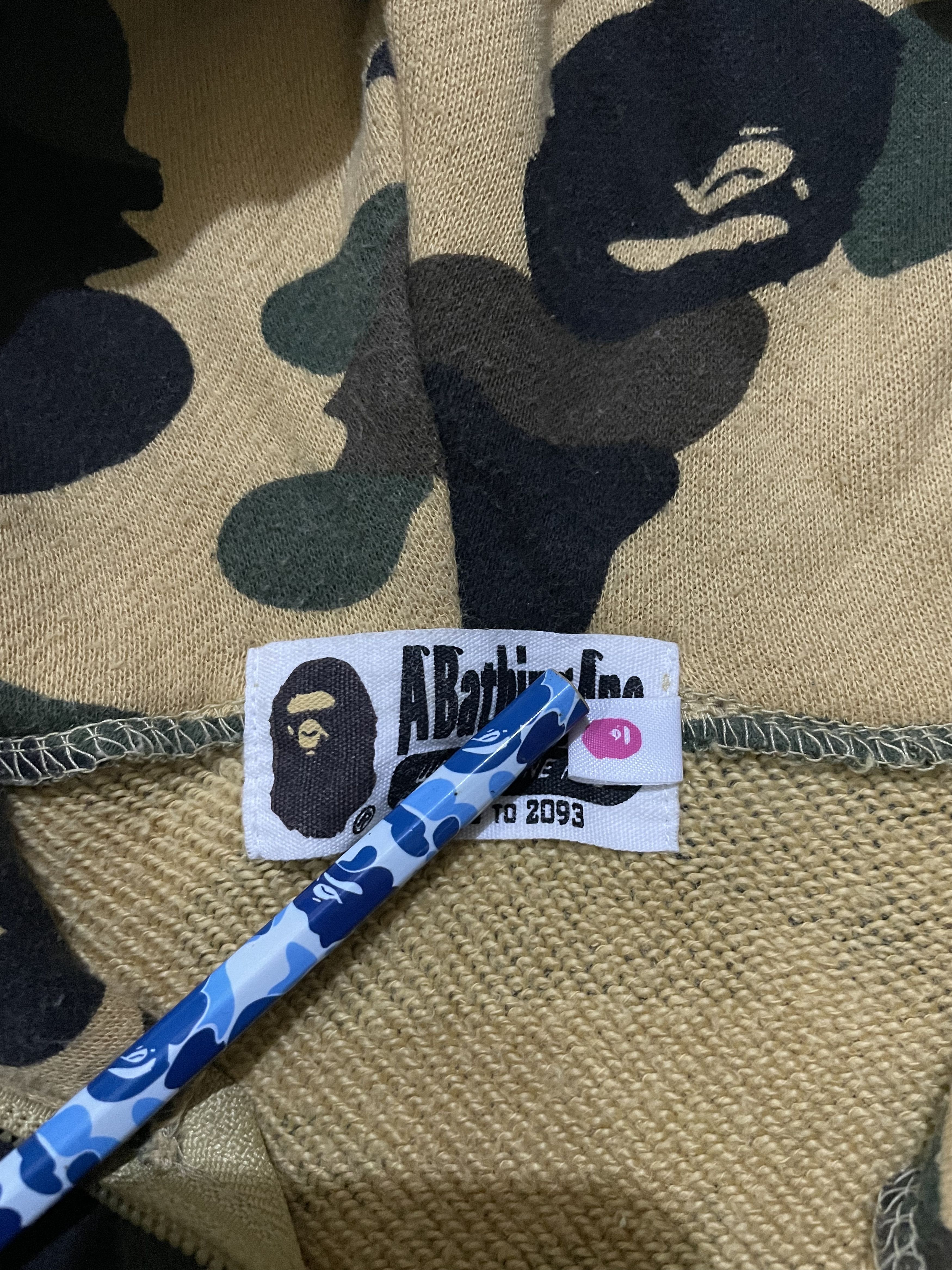 Bape Bape 1st Camo Yellow Full zip Hoodie Size S / US 4 / IT 40 - 9 Thumbnail