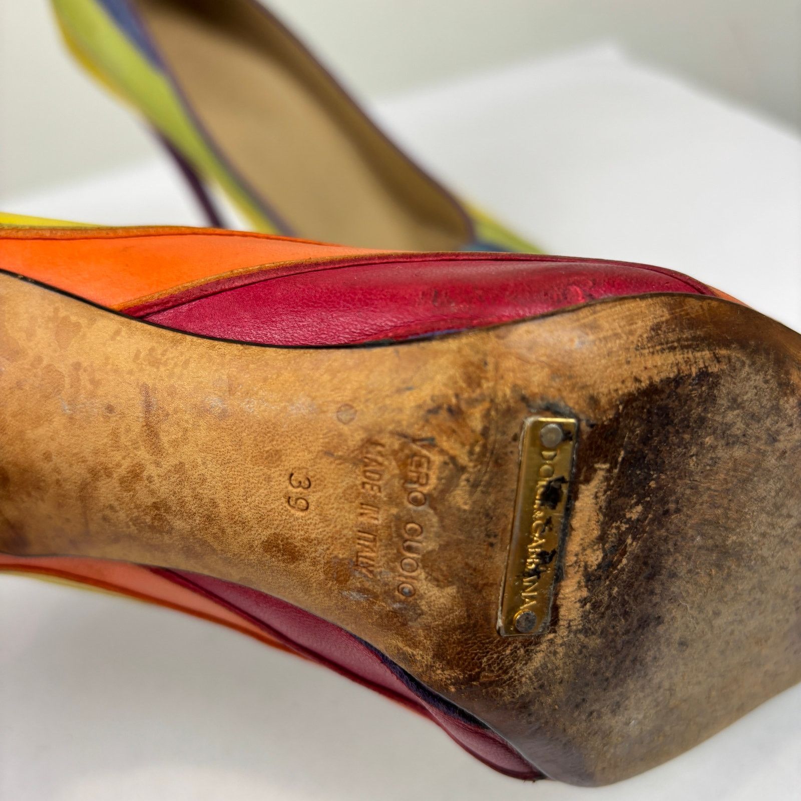 Dolce & Gabbana Dolce & Gabbana Rainbow Pumps High Heels Pointed 39 US 9 Size US 9 / IT 39 - 11 Thumbnail