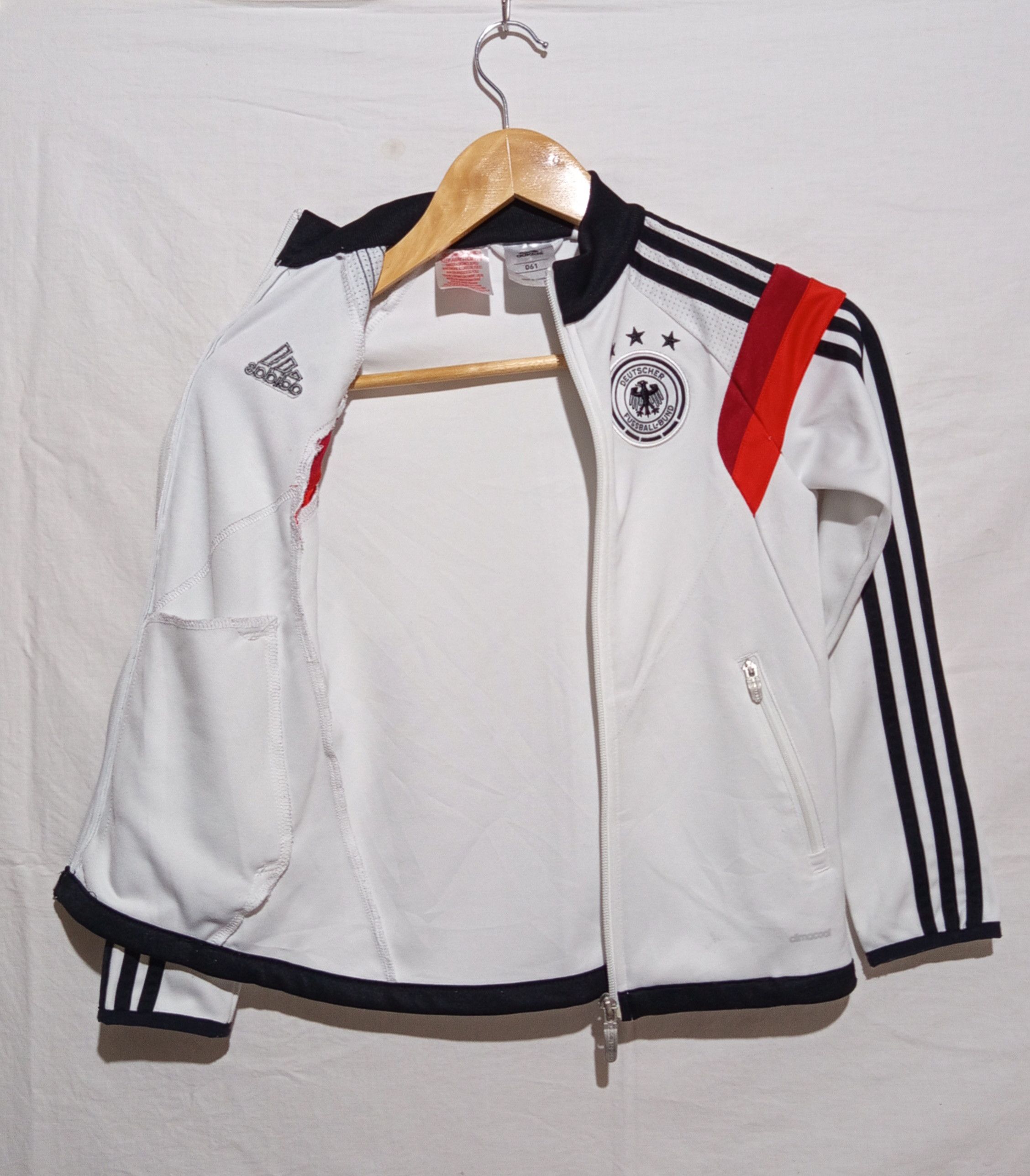 Adidas Adidas Germany National Team 2014 World Cup Track Jacket Size US XXS / EU 40 - 3 Thumbnail