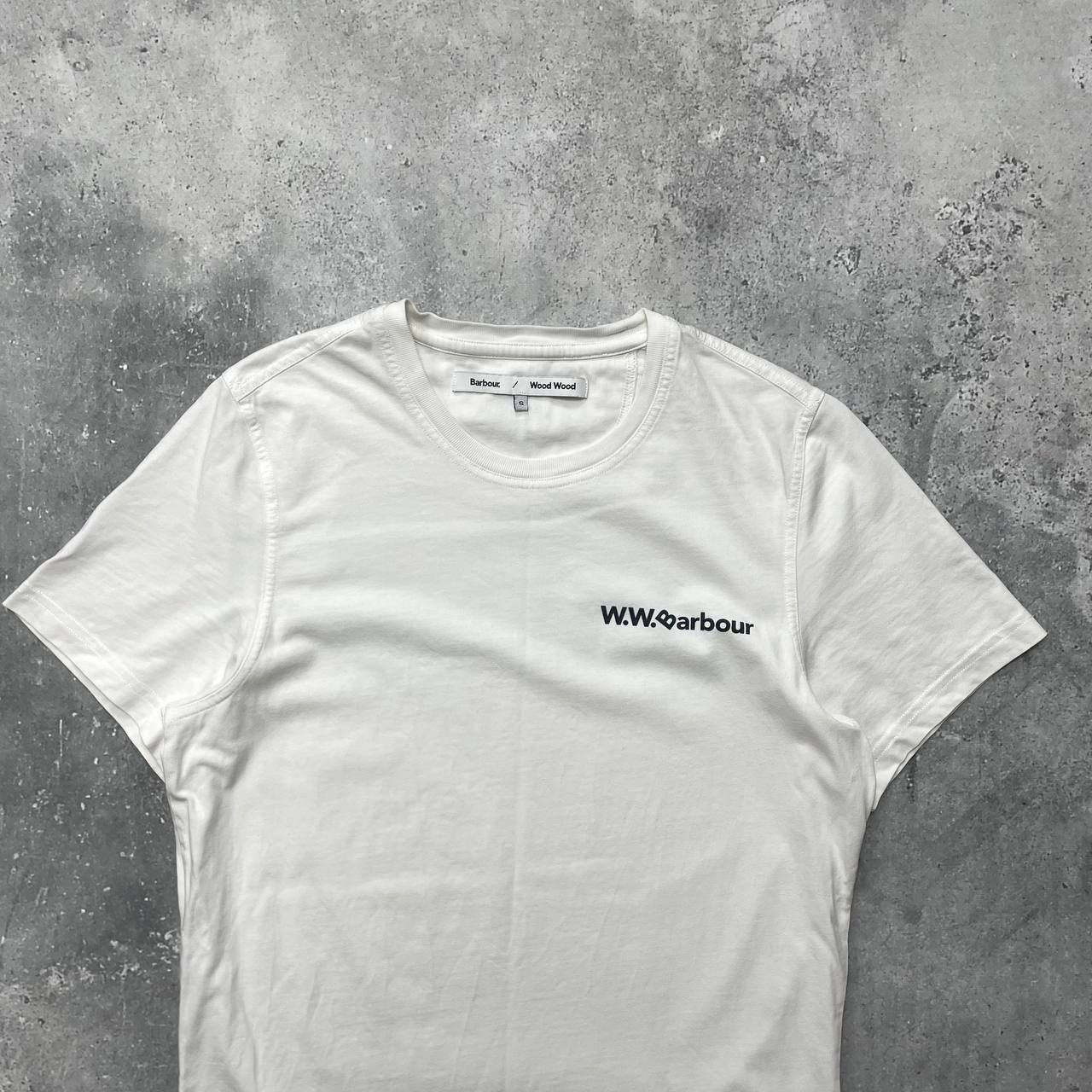 Barbour × Wood Wood Barbour x Wood Wood T Shirt White Size S Size US S / EU 44-46 / 1 - 2 Thumbnail