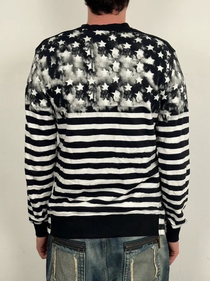 Balmain Balmain Black & White USA Flag Contemporary Zip Sweater Size US M / EU 48-50 / 2 - 3 Thumbnail