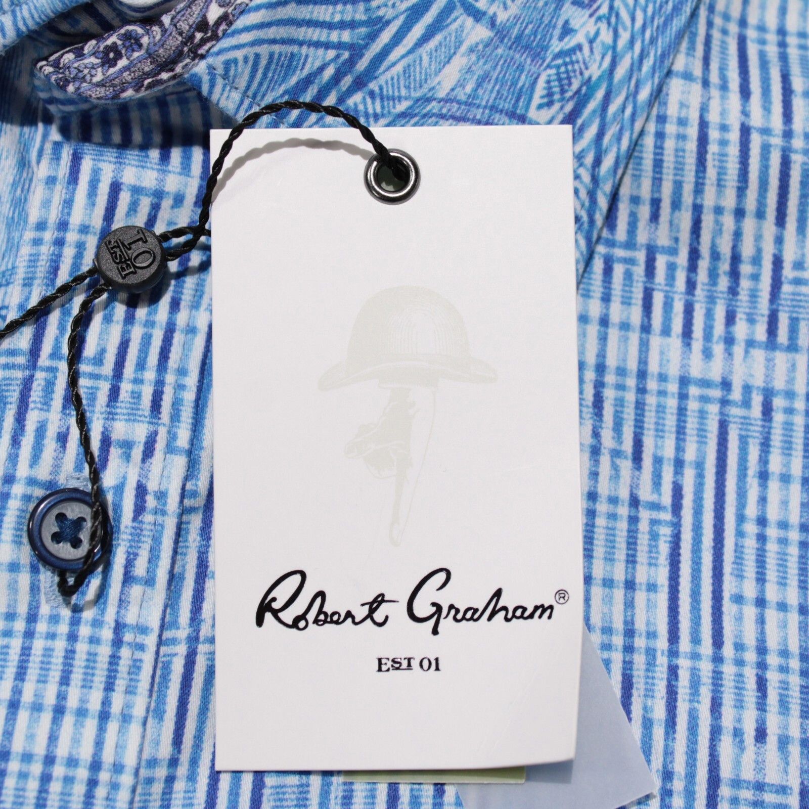 Robert Graham Robert Graham New with tags Shirt Size S US In Blue Size US S / EU 44-46 / 1 - 2 Thumbnail