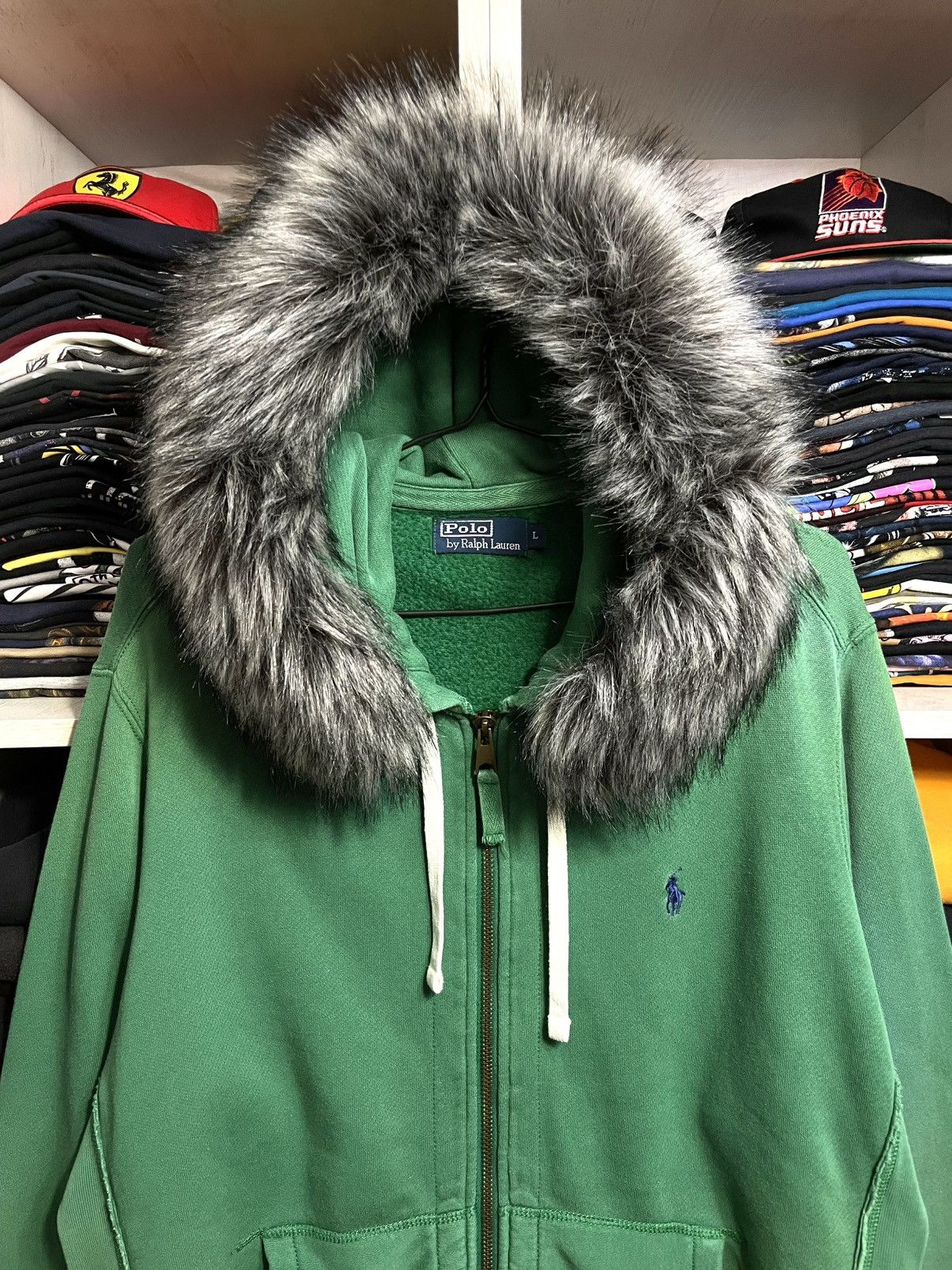 Polo Ralph Lauren Vintage Ralph Lauren If Six Was Nine LGB Vibe Fur Zip Hoodie Size US L / EU 52-54 / 3 - 2 Thumbnail