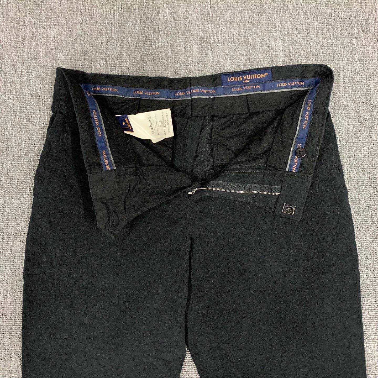 Louis Vuitton LV Black Monogram All Over Pants 38 95 New Size 27" / US 4 / IT 40 - 8 Thumbnail