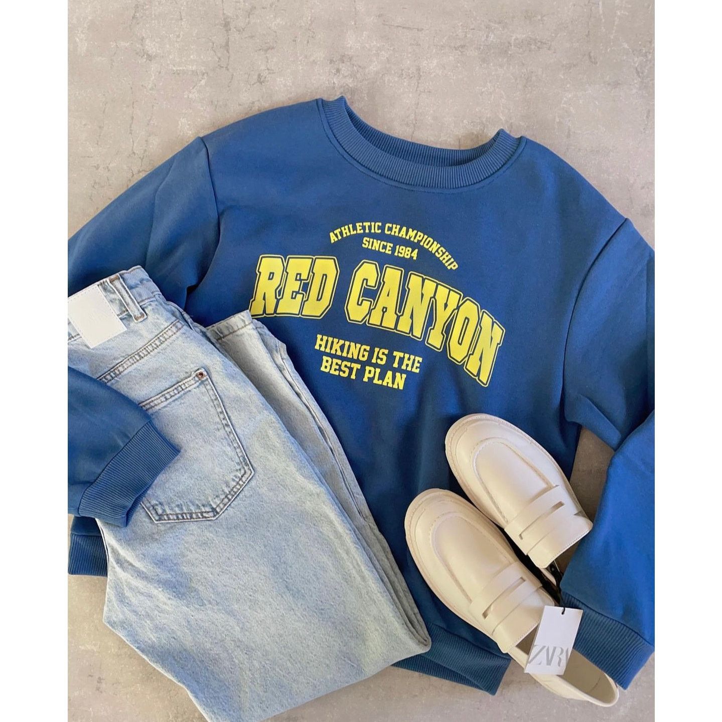 Zara ZARA BLOGGER FAVORITE TEXT PRINT SWEATSHIRT Size XL / US 12-14 / IT 48-50 - 6 Thumbnail