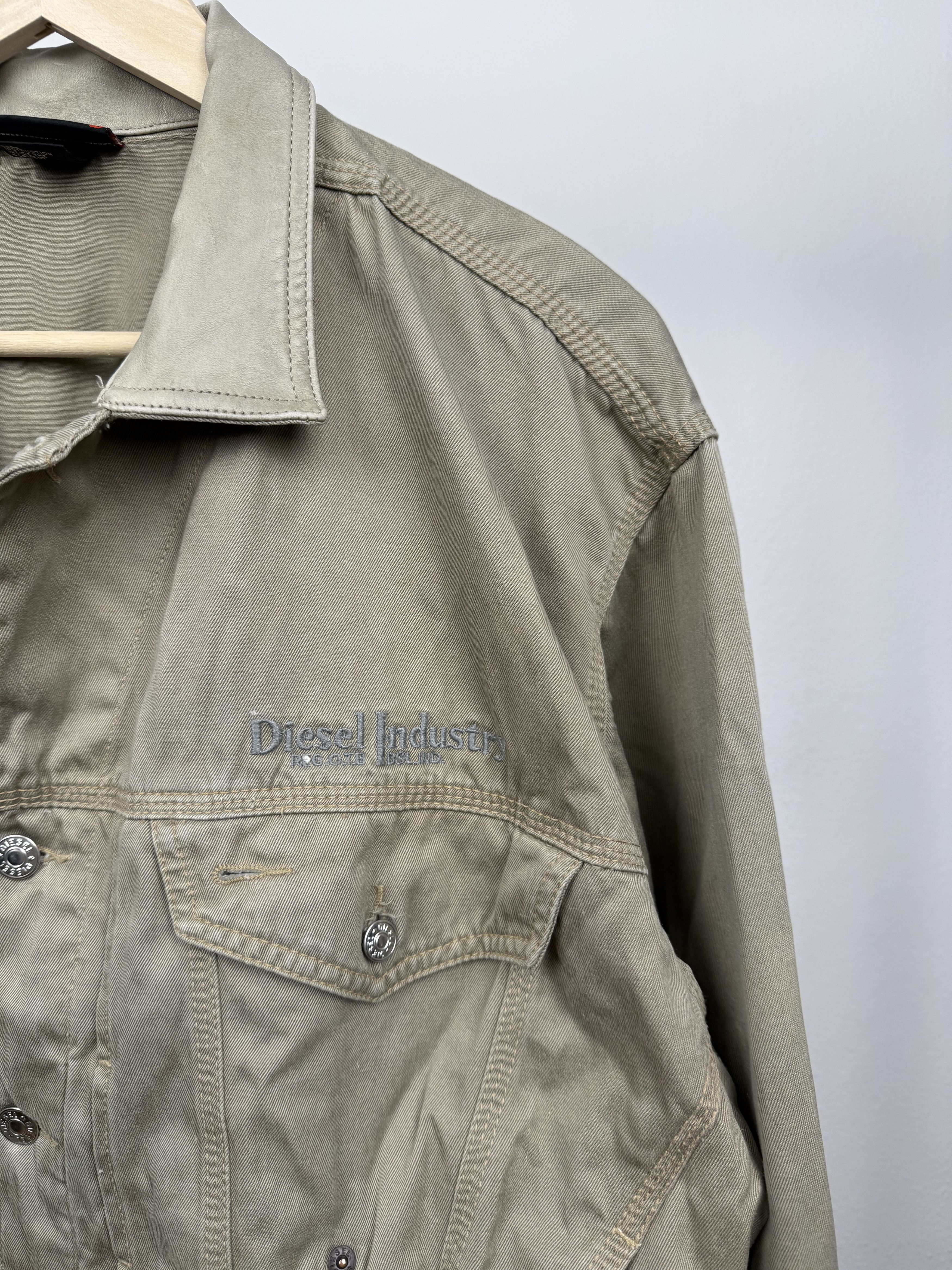 Diesel Diesel Leather Collar oversized denim trucker jacket Size US S / EU 44-46 / 1 - 2 Thumbnail
