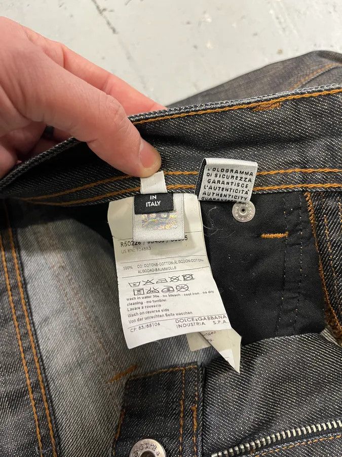 Dolce & Gabbana AW2008 Dolce & Gabbana Dark Grey Audacious Denim Jeans Size US 32 / EU 48 - 14 Thumbnail
