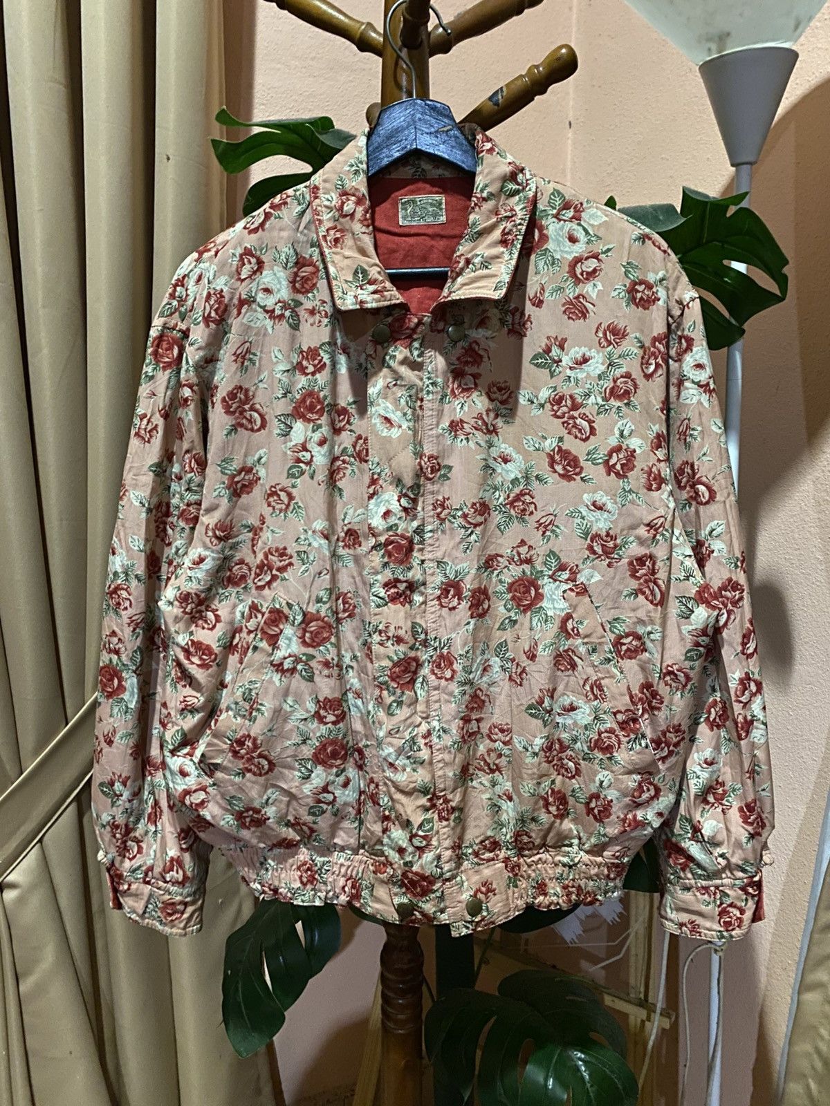 Japanese Brand Vintage Vieux Port Reversible Floral Jacket Japan Made Size US L / EU 52-54 / 3 - 13 Thumbnail