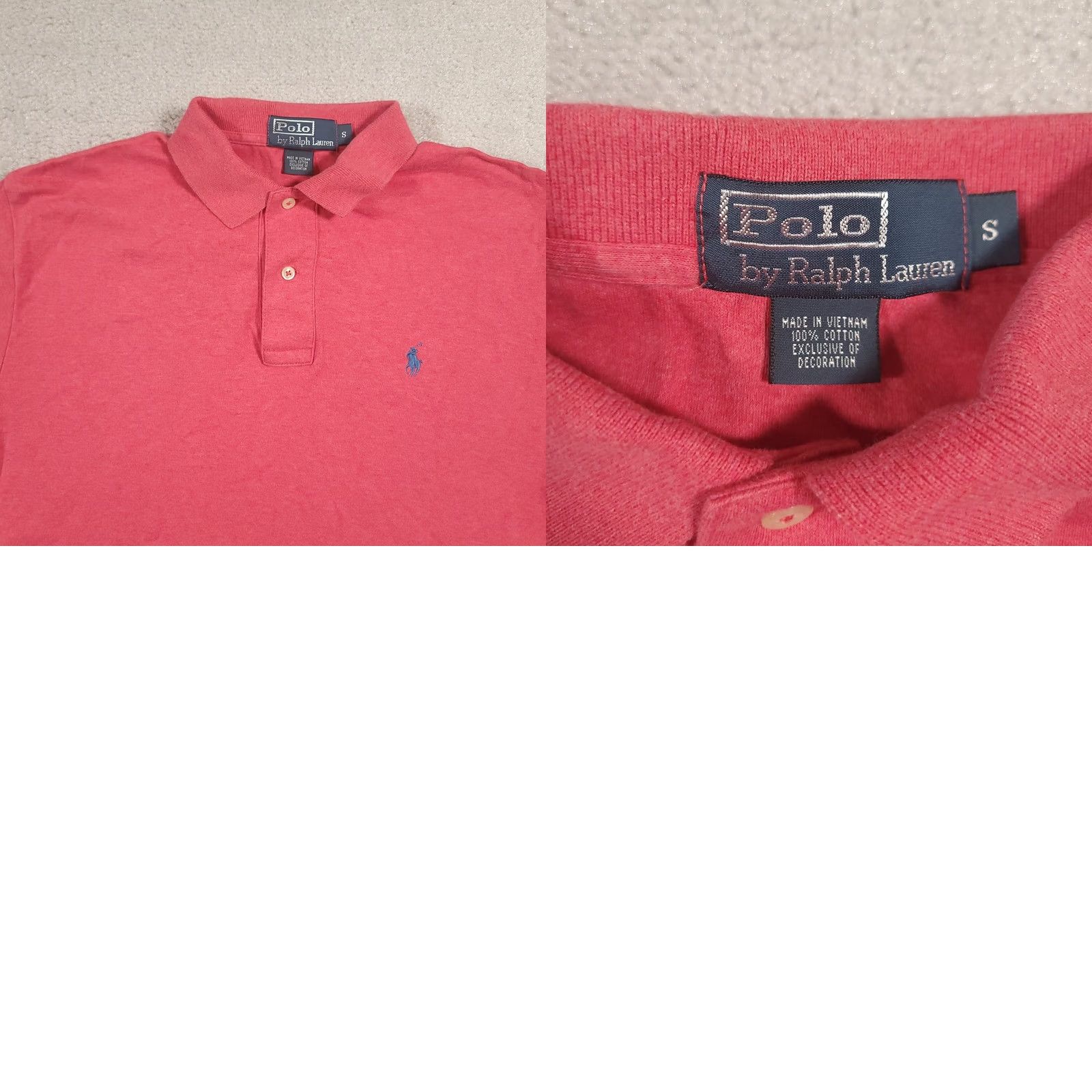 Polo Ralph Lauren Polo Ralph Lauren Polo Shirt Mens Adult Small Pink Short Sleeve Button Collared Embroidered Cotton Polo Golf Activewear Regular Size US S / EU 44-46 / 1 - 8 Thumbnail