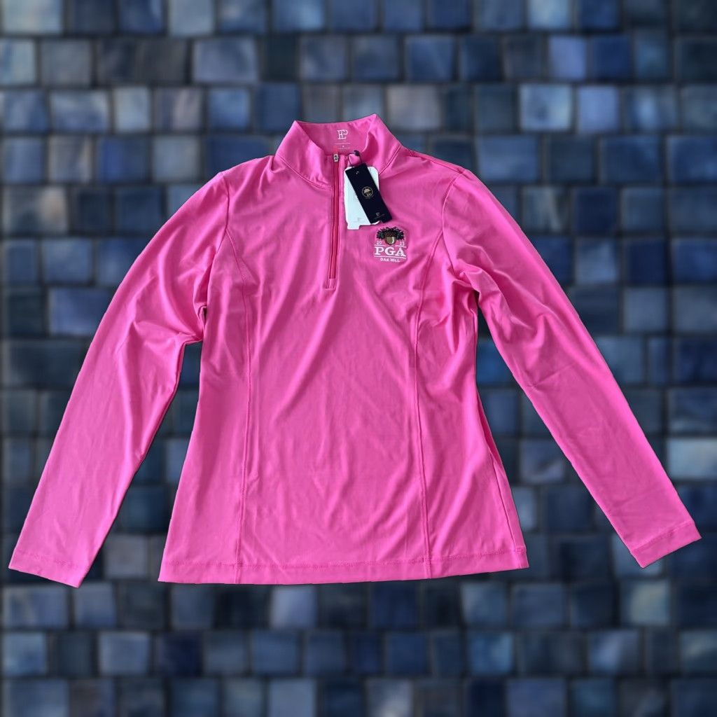 Pinko EP NY New York 1/4 Zip Sweatshirt Womens Small Pink UV 50+ Pullover Golf Sweater Shirt Jacket Womens Small Pink UV 50+ Pullover Golf Sweater Size S / US 4 / IT 40 - 1 Thumbnail
