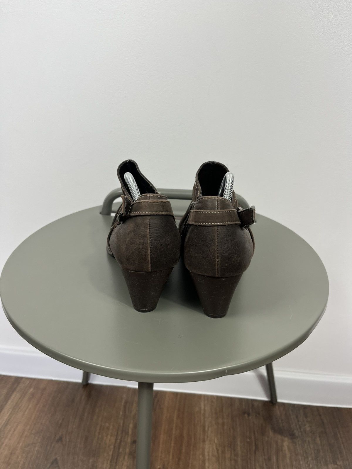Other Women’s Brown Leather Ankle Boots Heels 41 Size US 10 / IT 40 - 5 Thumbnail