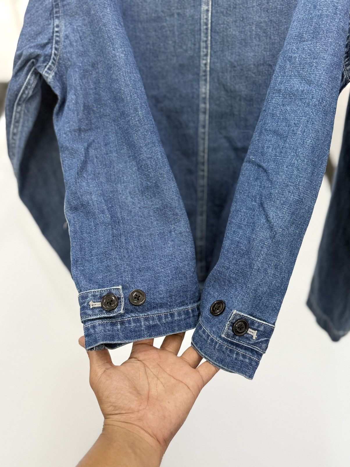 Schott 🔥 SCHOTT N.Y.C Amekaji Japan Denim Style Chore Jacket - L Size US L / EU 52-54 / 3 - 16 Thumbnail