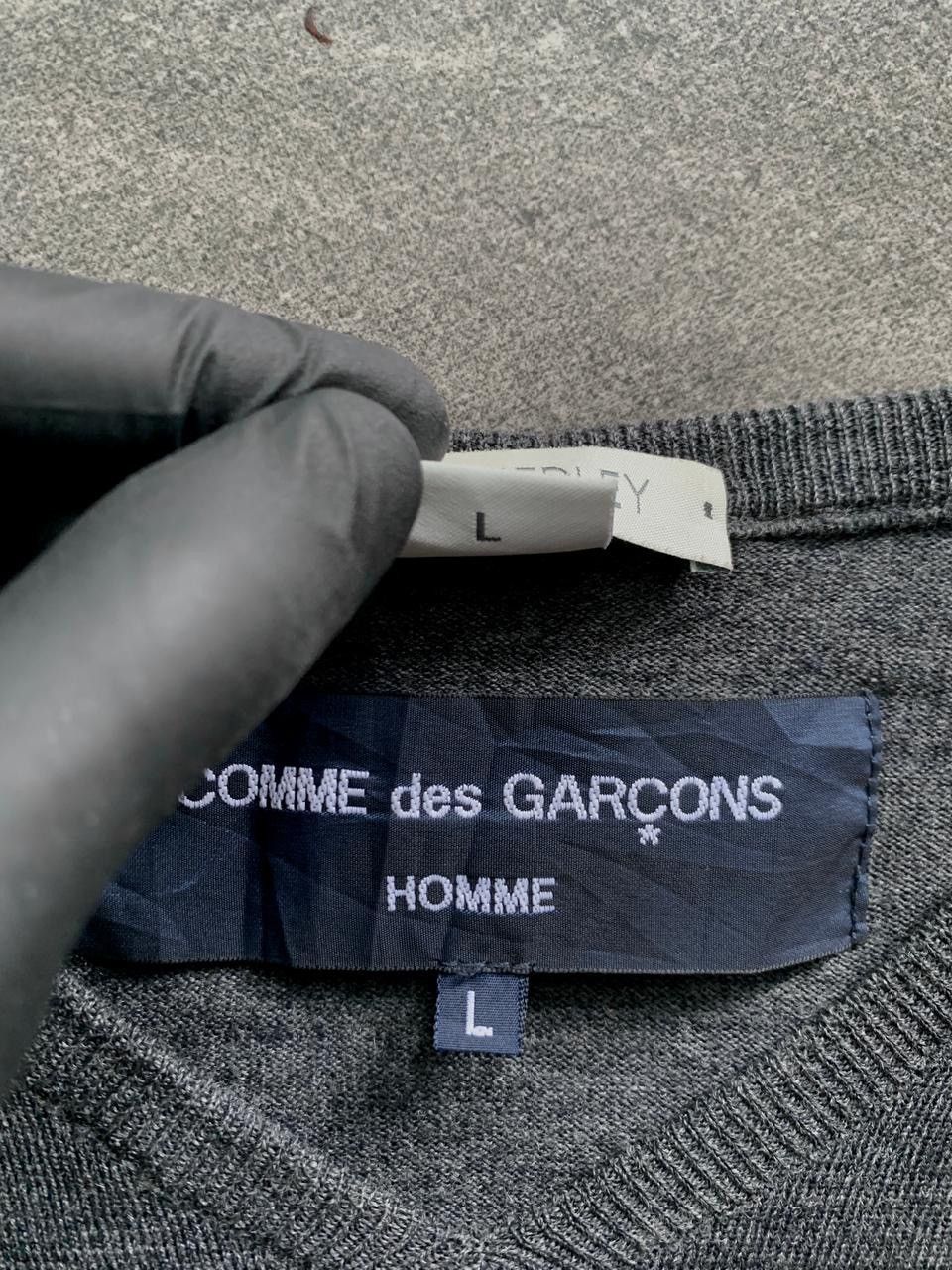 Comme des Garcons Homme FREE TAX! 2000s Wool 23 Sweater Size US L / EU 52-54 / 3 - 8 Thumbnail