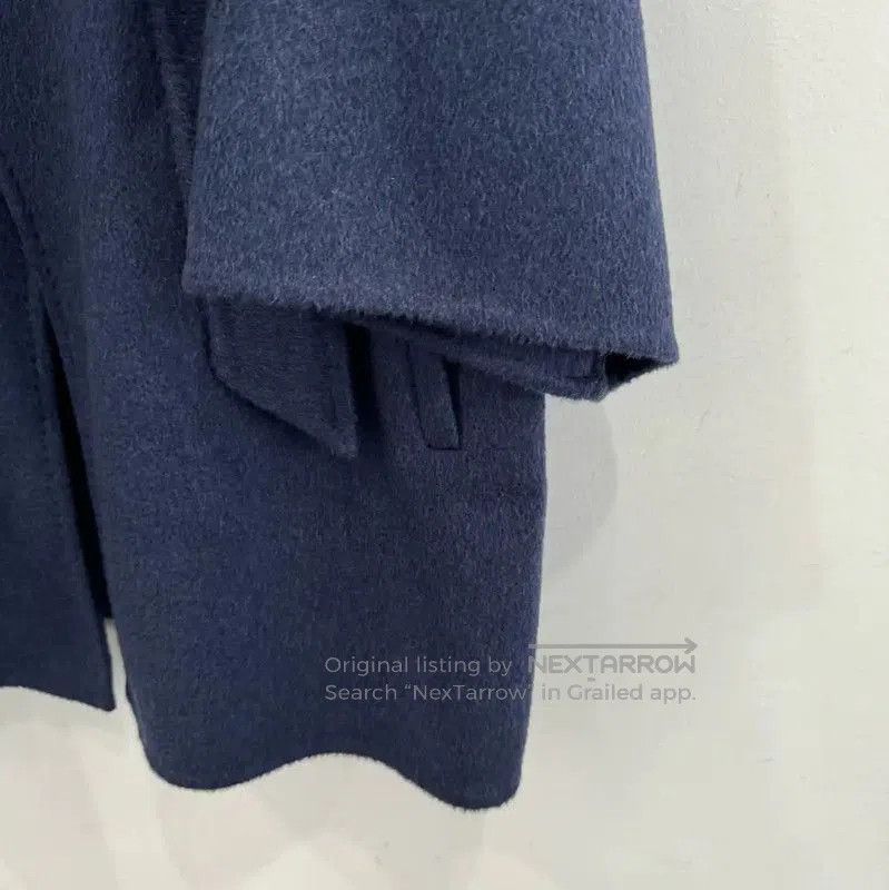 Max Mara MaxMara Navy Blue Cotton Women's Coat . Size S / US 4 / IT 40 - 4 Thumbnail