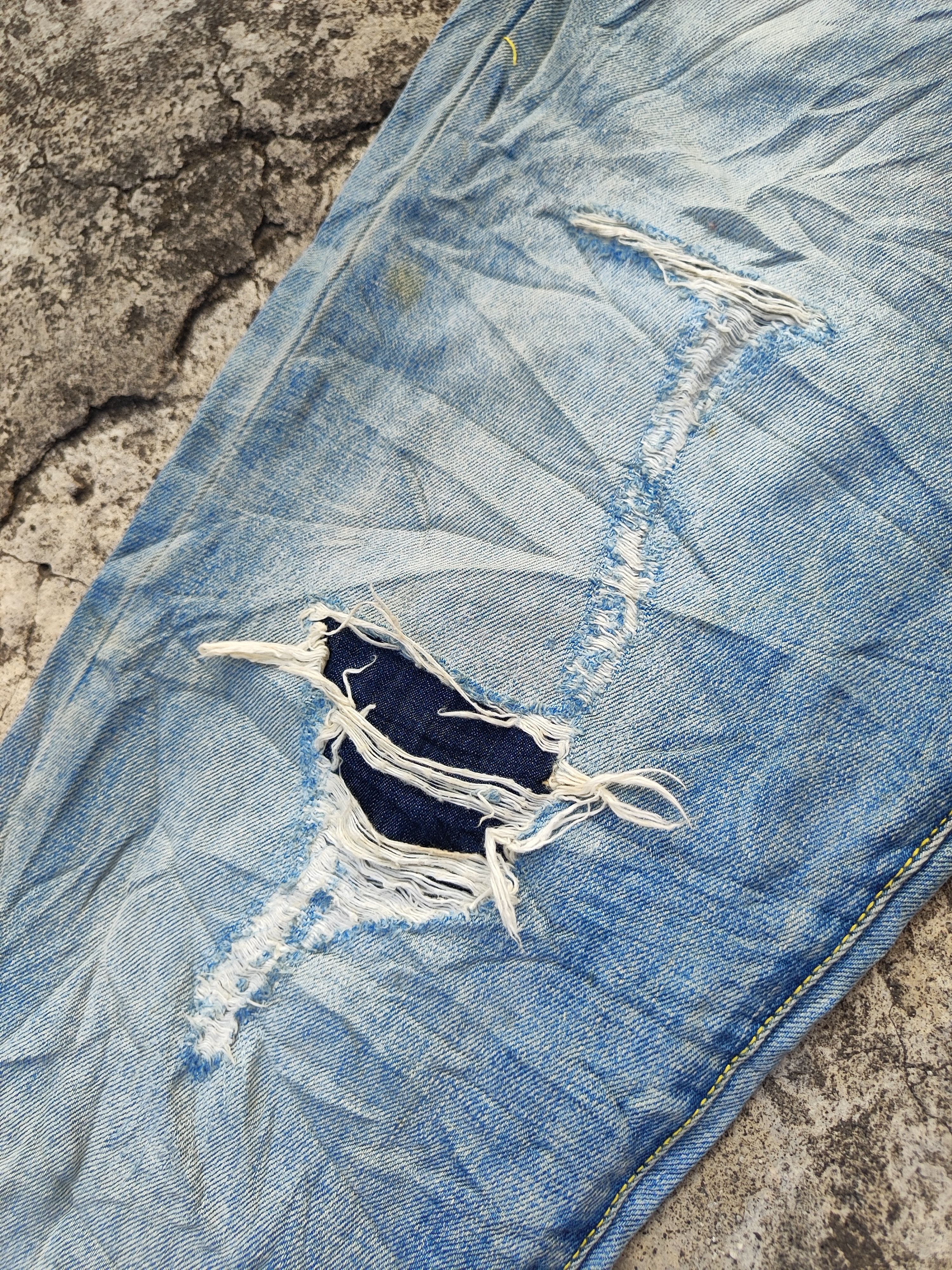 Evisu Evisu Selvedge Ripped Size US 33 - 4 Thumbnail