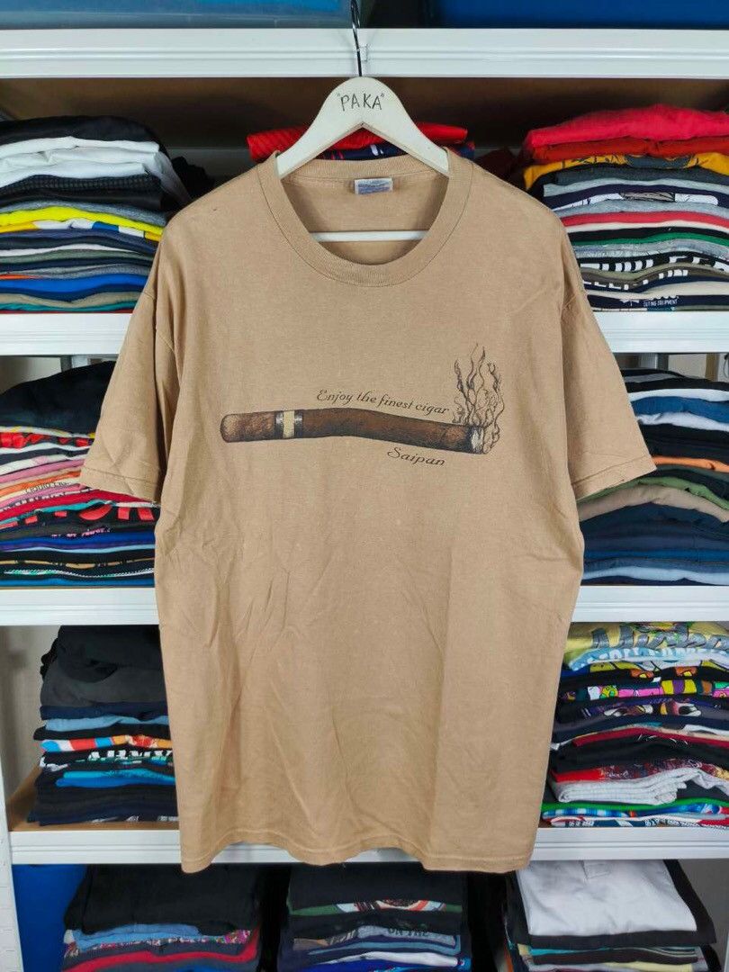 Hanes × Vintage Vintage Hawaii Saipan Cigars Size US L / EU 52-54 / 3 - 1 Thumbnail