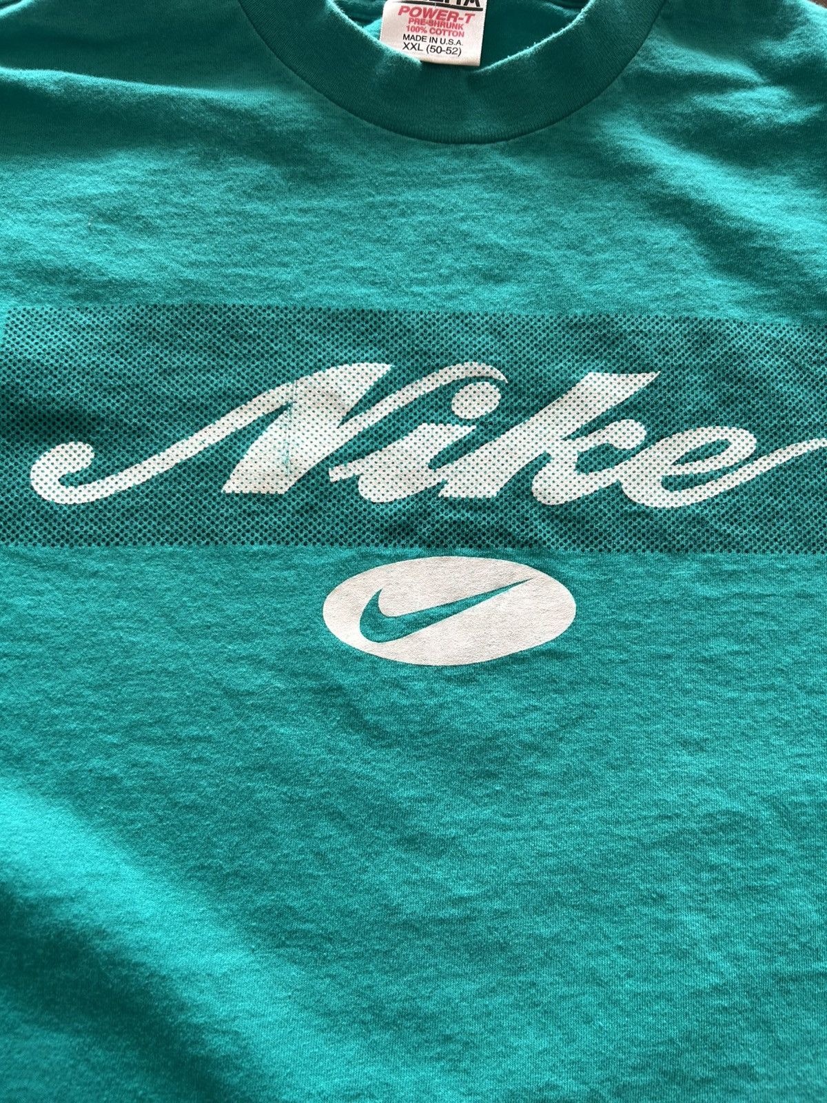 Nike Vintage 90s Nike Single Stitch Spell out tee Size US XL / EU 56 / 4 - 2 Thumbnail