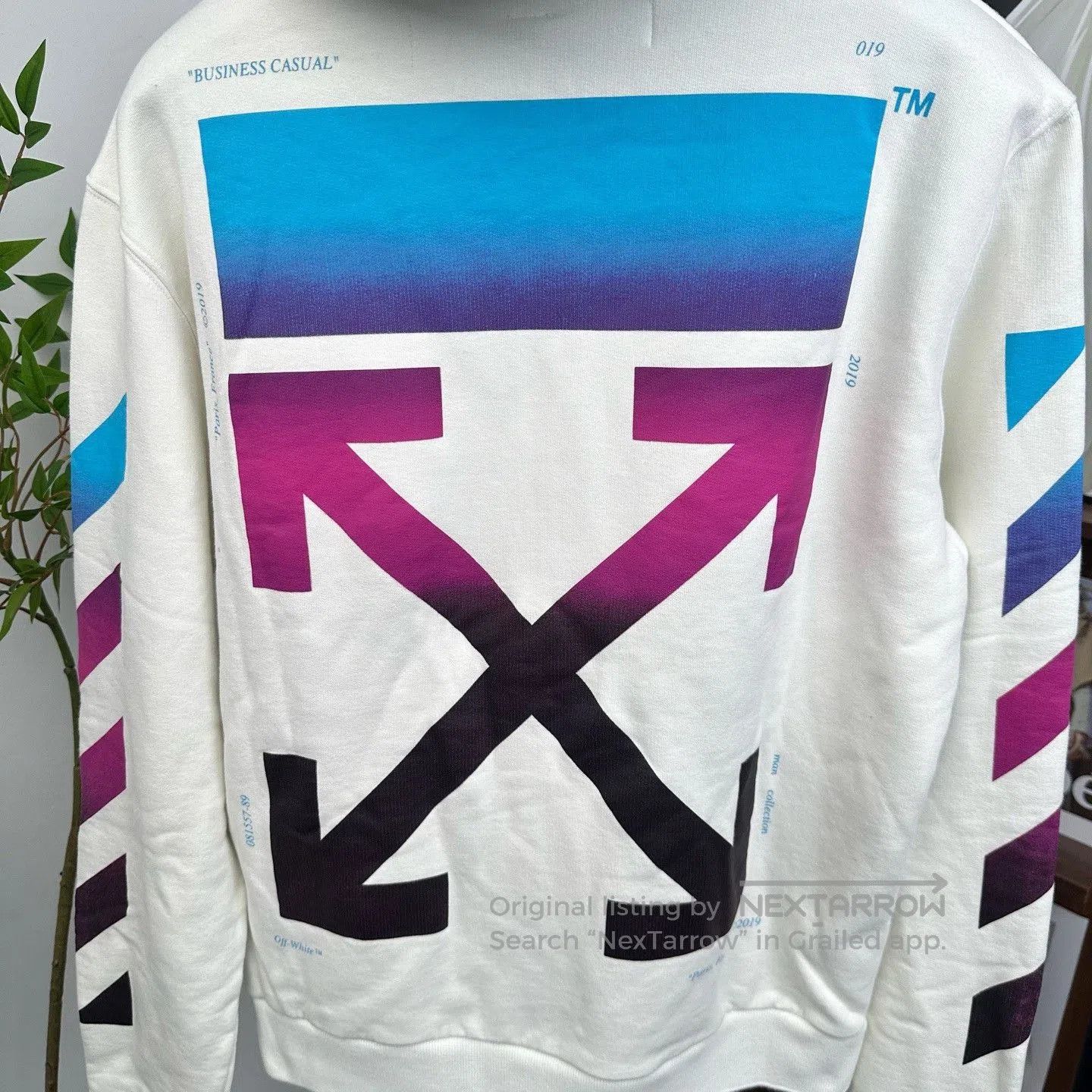 Off-White Off White Classic Rainbow Gradient Zip Hoodie. Size US L / EU 52-54 / 3 - 5 Thumbnail