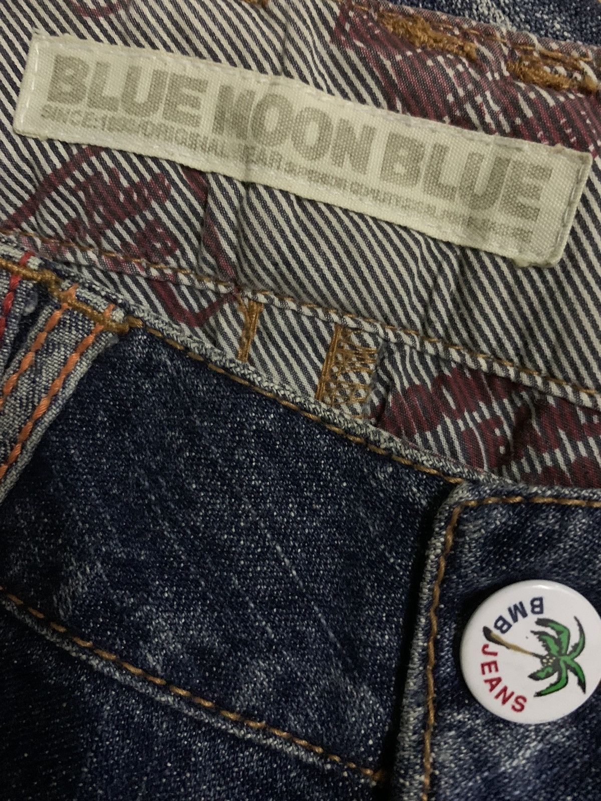 Hysteric Glamour 💥Vintage Japanese Blue Moon Blue Denim Size 32" / US 10 / IT 46 - 7 Thumbnail