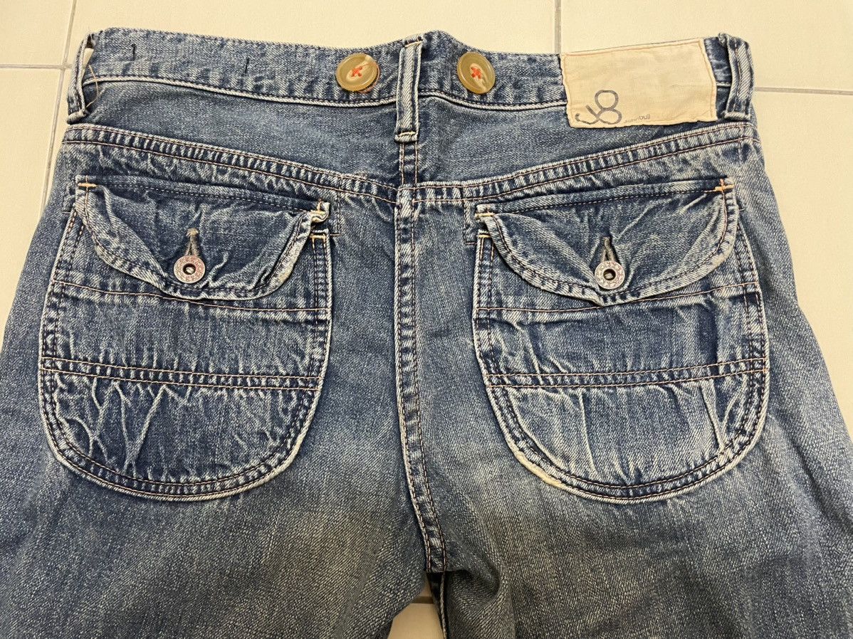 Johnbull × Vintage Johnbull Selvedge Fatigue Jeans Size 32" / US 10 / IT 46 - 7 Thumbnail