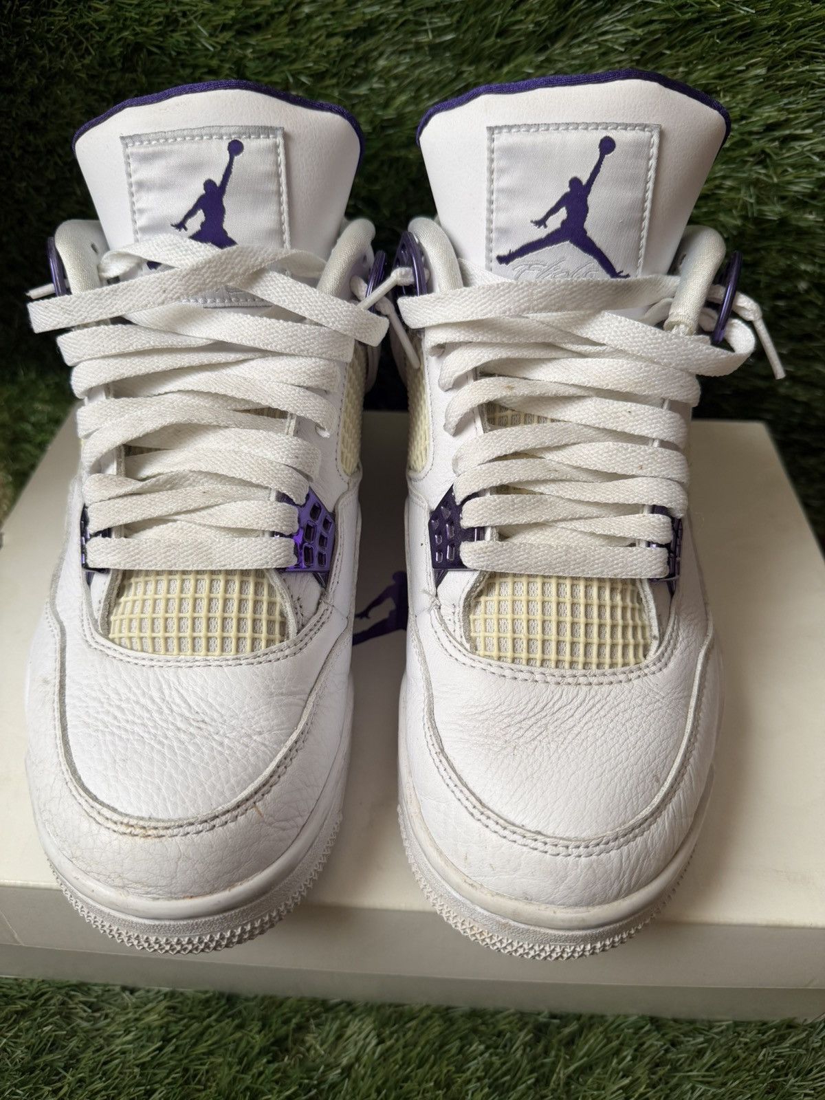 Jordan Brand AIR JORDAN 4 RETRO METALLIC PURPLE SIZE 8.5 Size US 8.5 / EU 41-42 - 2 Thumbnail