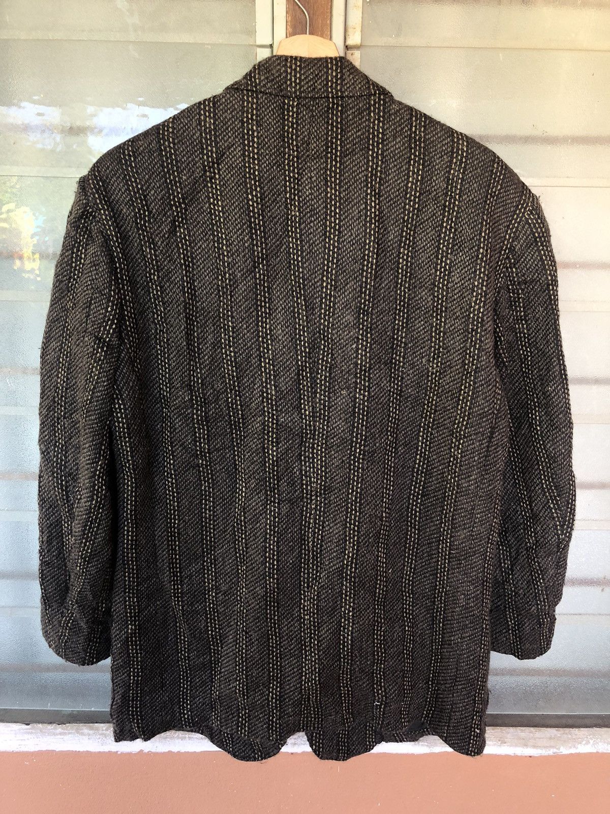 Designer × Issey Miyake × Japanese Brand Vintage Issey Miyake Wool Coat Jacket Size US M / EU 48-50 / 2 - 7 Thumbnail