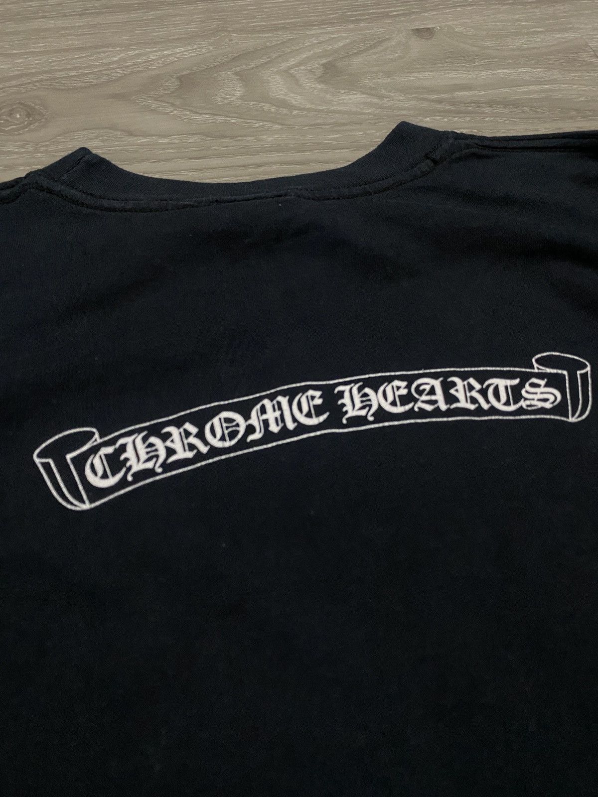 Chrome Hearts 90’s VINTAGE - SCROLL SCRIPT DAGGER CHROME HEARTS LS Size L / US 10 / IT 46 - 3 Thumbnail