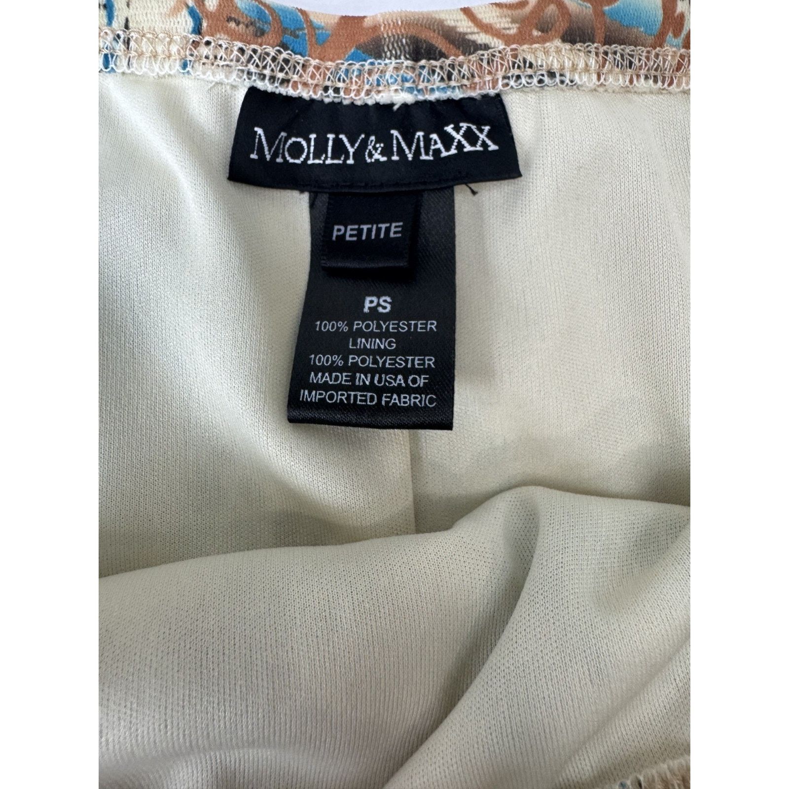 Other Y2K Vintage Print Skirt Sheer Overlay Molly & MaxBoho Small Size 27" / US 4 / IT 40 - 5 Thumbnail