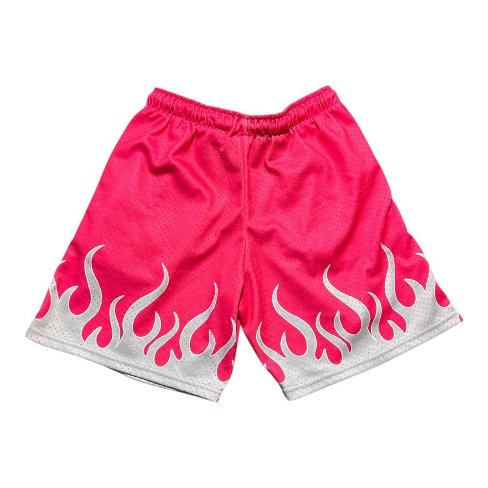 Designer Anti Lifestyle Pink Cross Flame Shorts Size US 32 / EU 48 - 2 Thumbnail