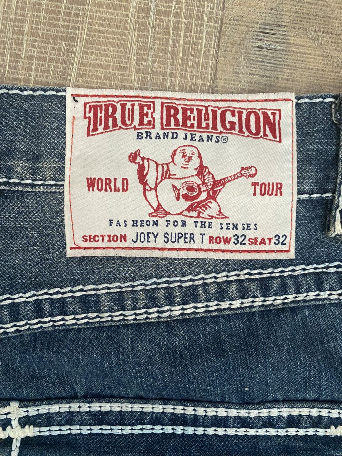 True Religion True Religion Super Joey T Jeans Size 32" / US 10 / IT 46 - 7 Thumbnail