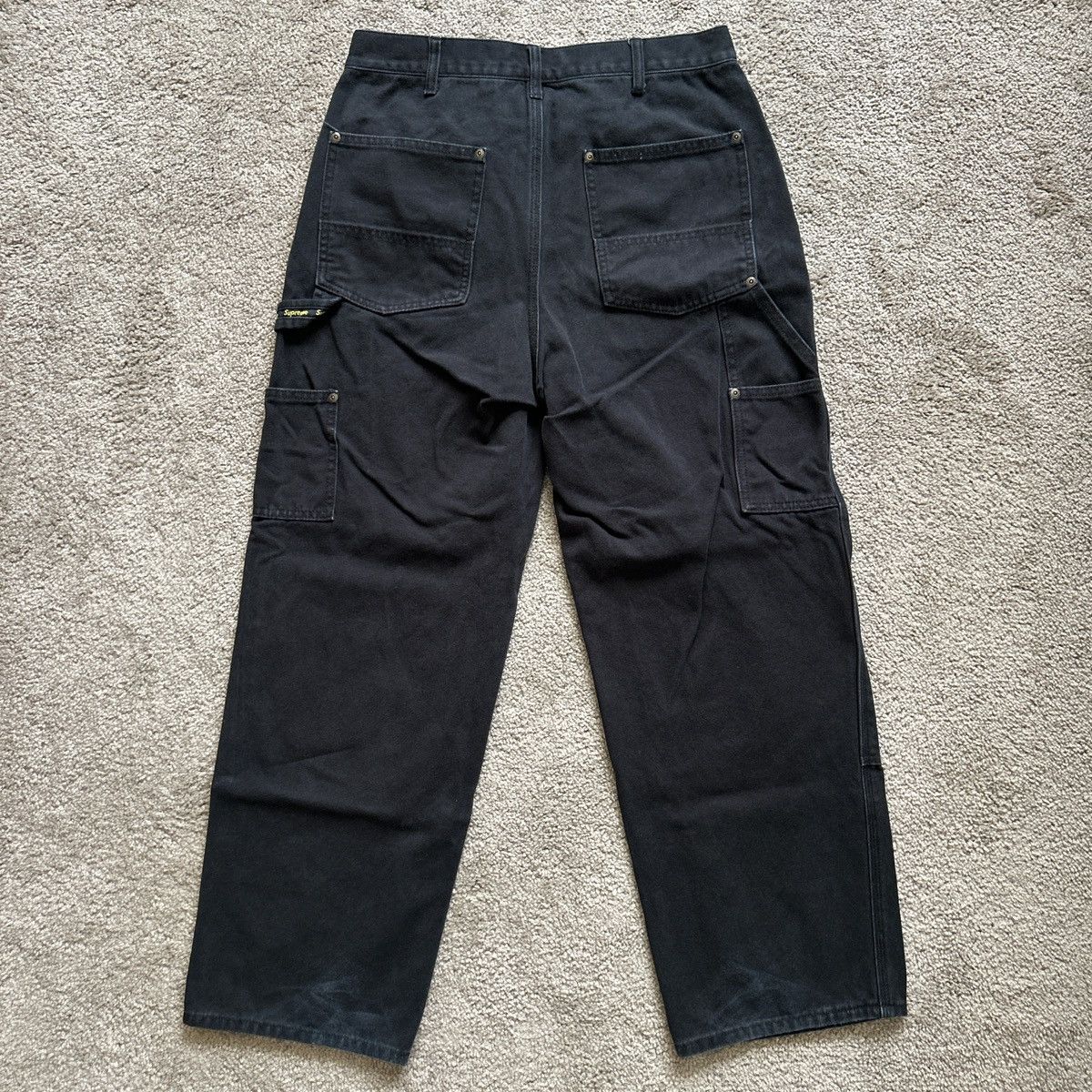 Supreme Supreme Double Knee Painter Jean Black Size US 30 / EU 46 - 4 Thumbnail