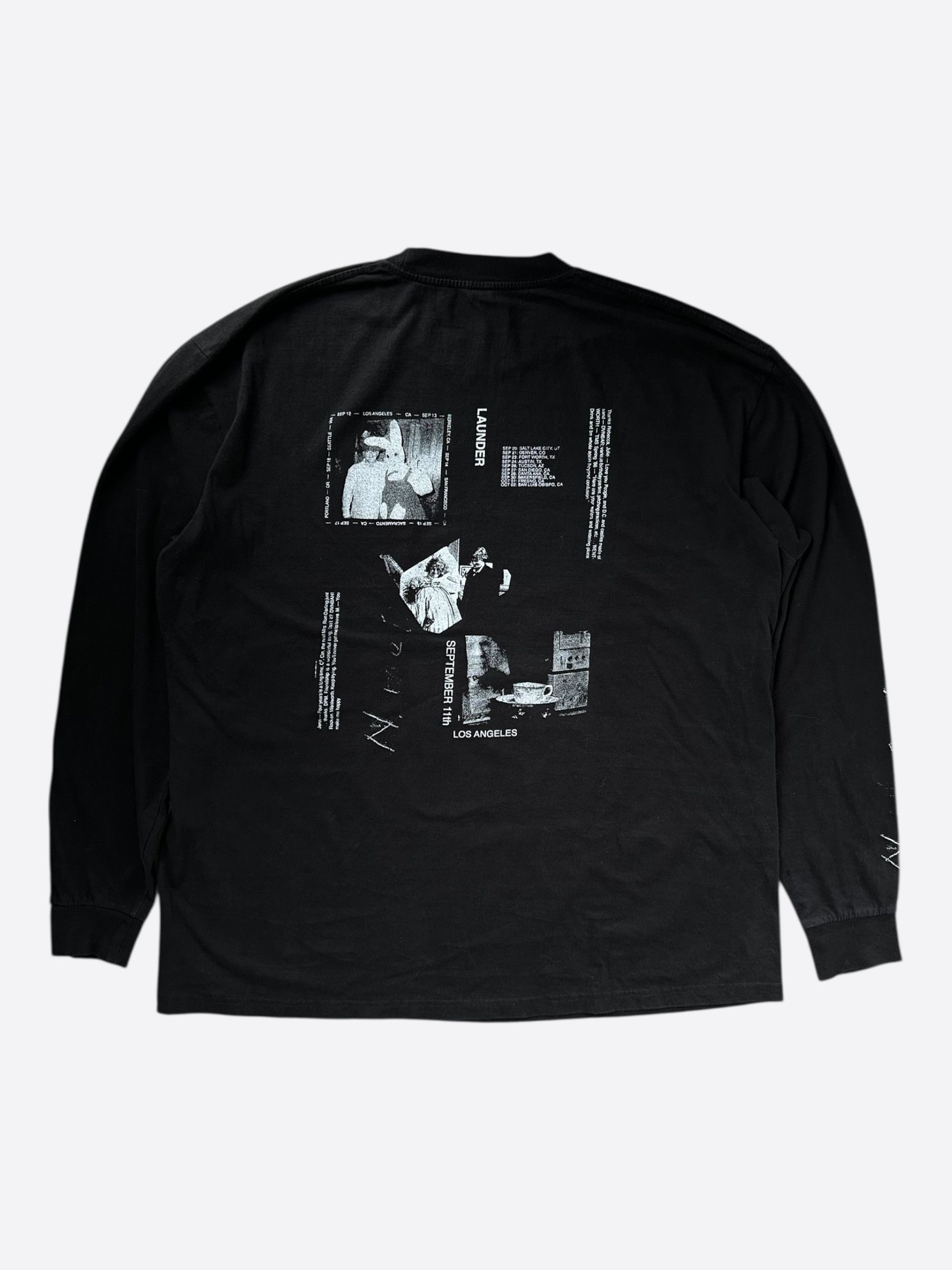 Enfants Riches Deprimes Black Launder Band Longsleeve T-Shirt Size US XL / EU 56 / 4 - 2 Thumbnail
