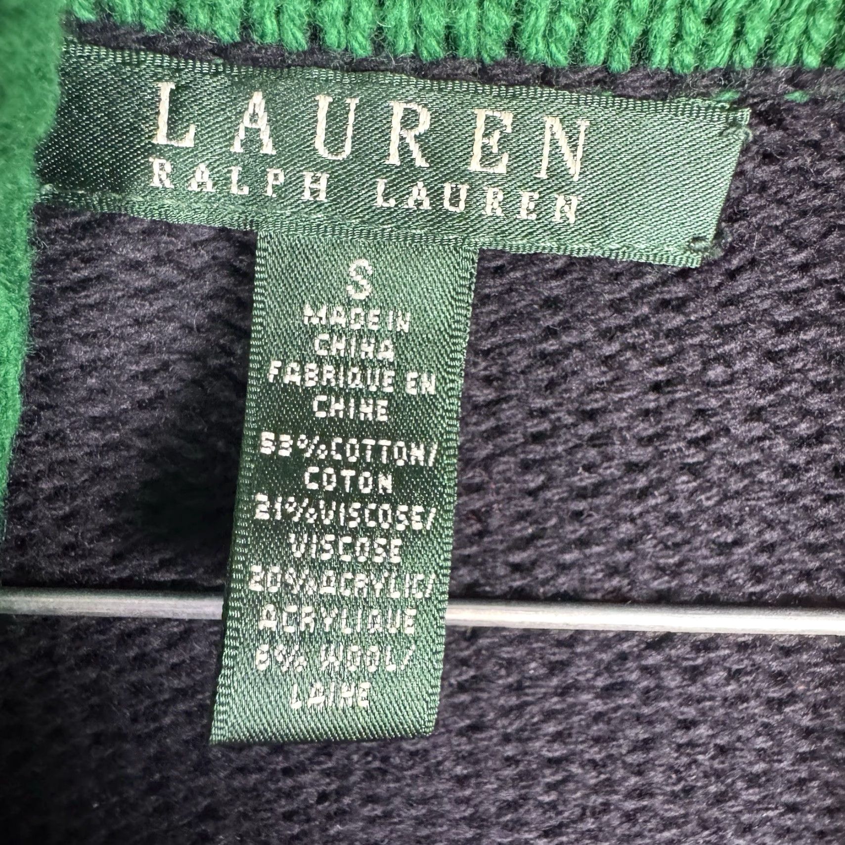 Ralph Lauren Lauren Ralph Lauren Shawl Sweater Cardigan Womens S Open Knit Wool Viscose Soft Knit Style Cardigan Striped Fall Winter Christmas Classic Womens Size S / US 4 / IT 40 - 4 Thumbnail