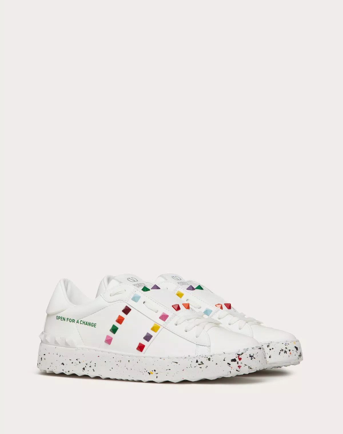 Valentino o1s1wg110625 Open For A Change Sneaker in White Size US 9.5 / IT 39.5 - 2 Thumbnail