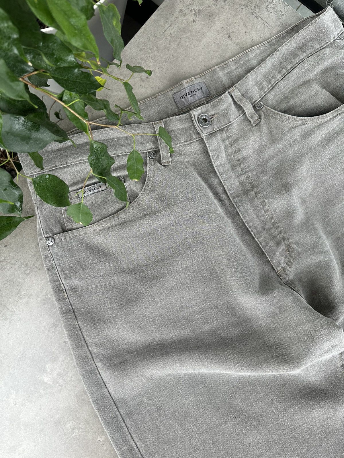 Givenchy Givenchy Vintage Linen Pants Size US 34 / EU 50 - 2 Thumbnail