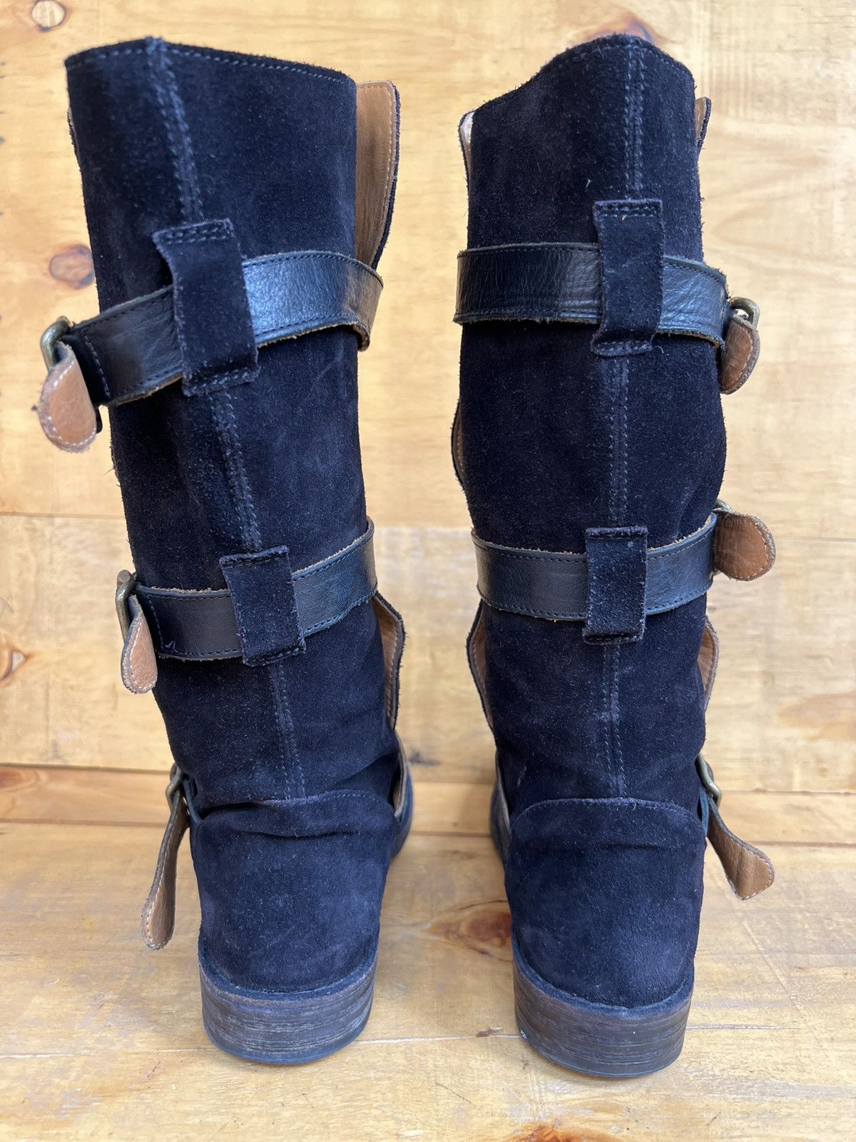 Fiorentini + Baker FIORENTINI+BAKER, Time-less 3 Buckle Black Suede Iconic Boot Size US 9 / IT 39 - 8 Thumbnail