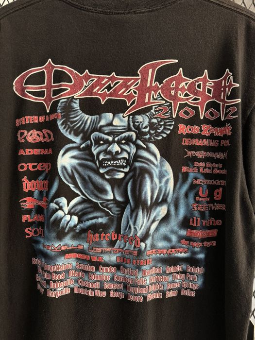 Vintage Vintage 2002 Ozzfest Promo Tee System Of A Down, POD | Grailed